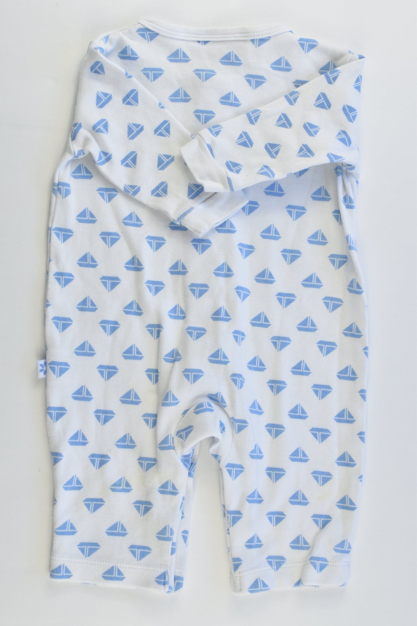 Marquise Size 000 (0-3 months, 62 cm) Sail Boats Romper
