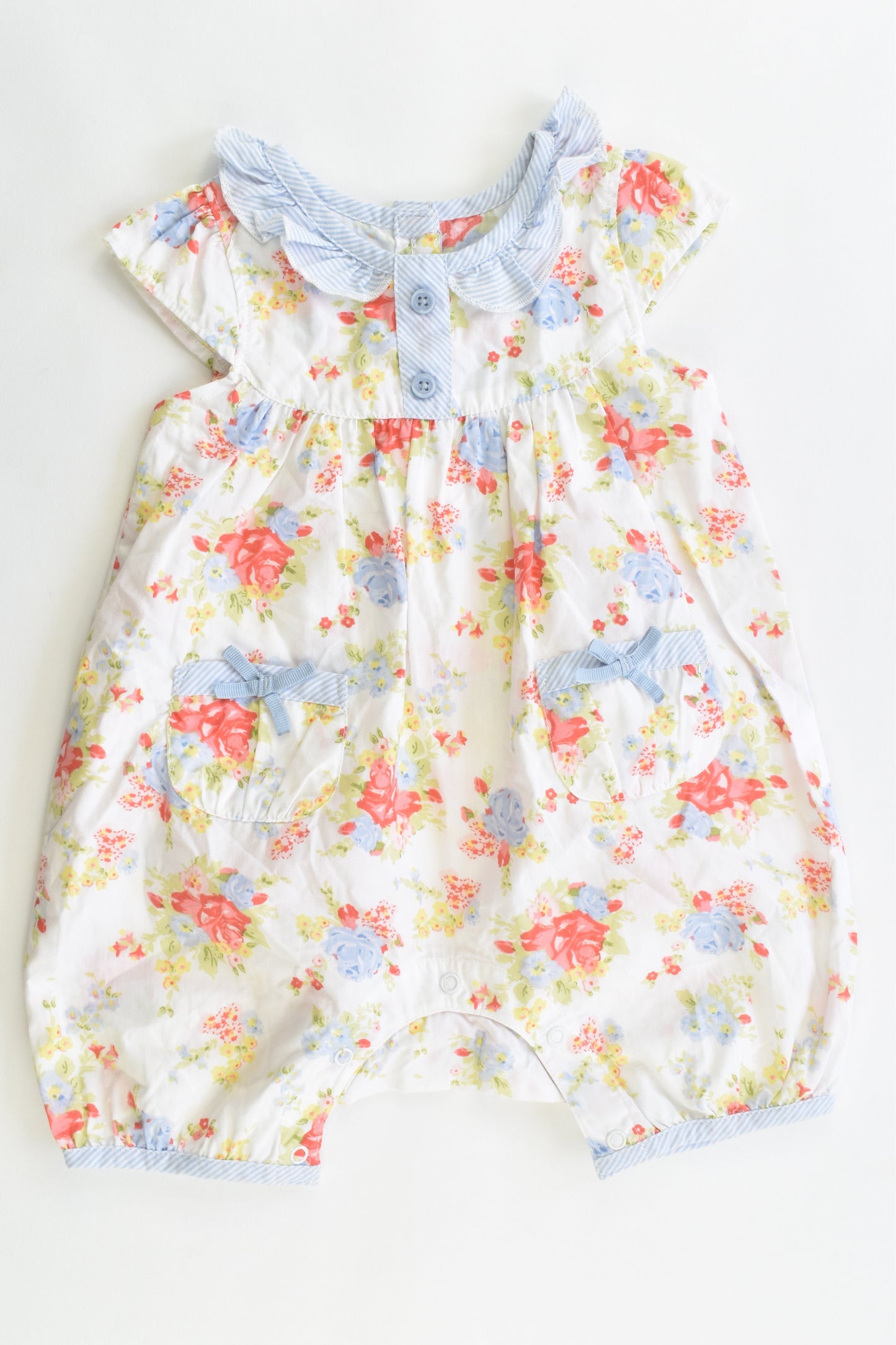 Matalan Size 3-6 months Floral Playsuit