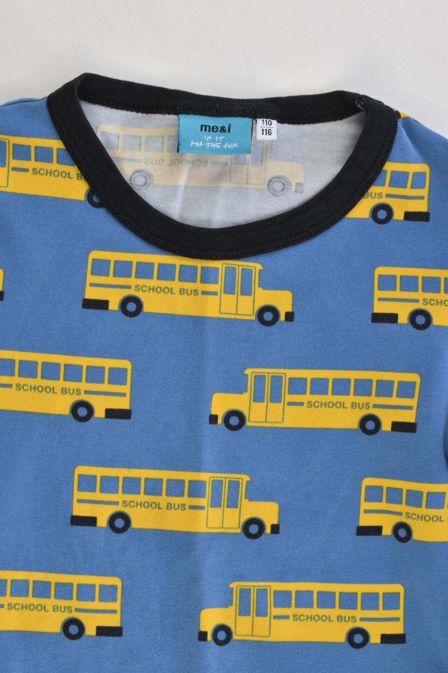 Me&i Size 110/116 cm (5-6) School Bus Top