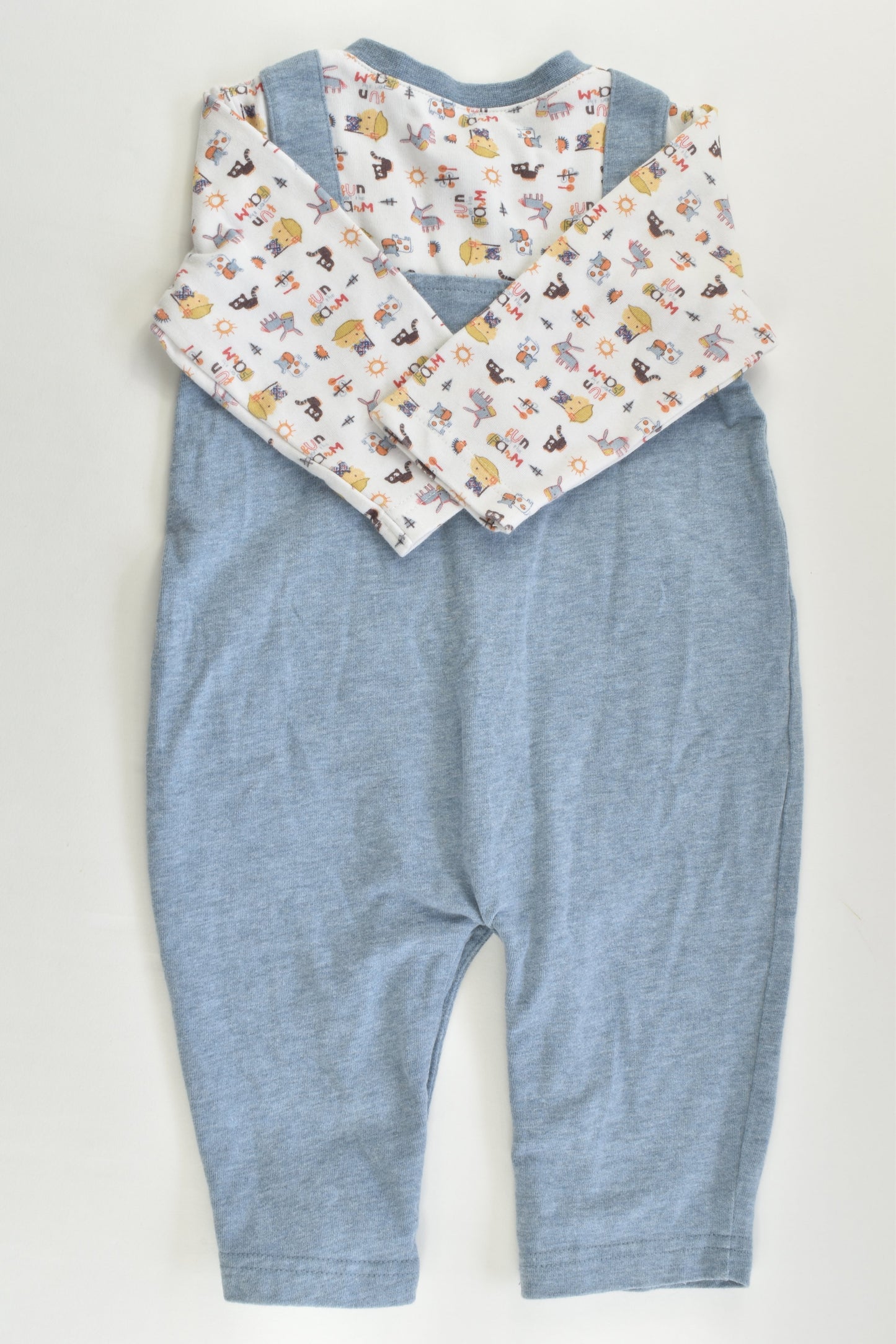 Mides Size 0 (9 months) 'Fun On The Farm' Playsuit