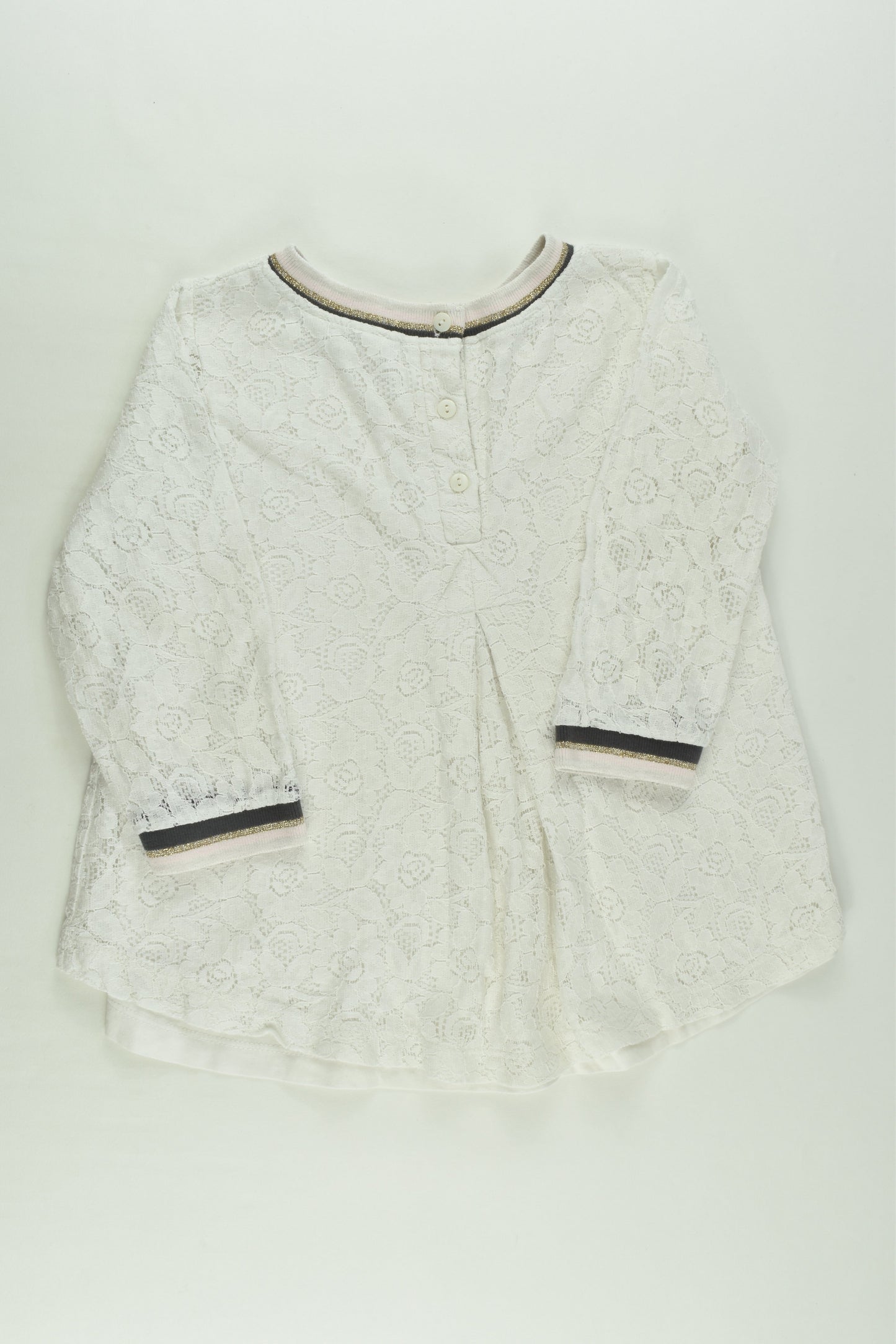 Milkshake Size 3 Lined Lace Top