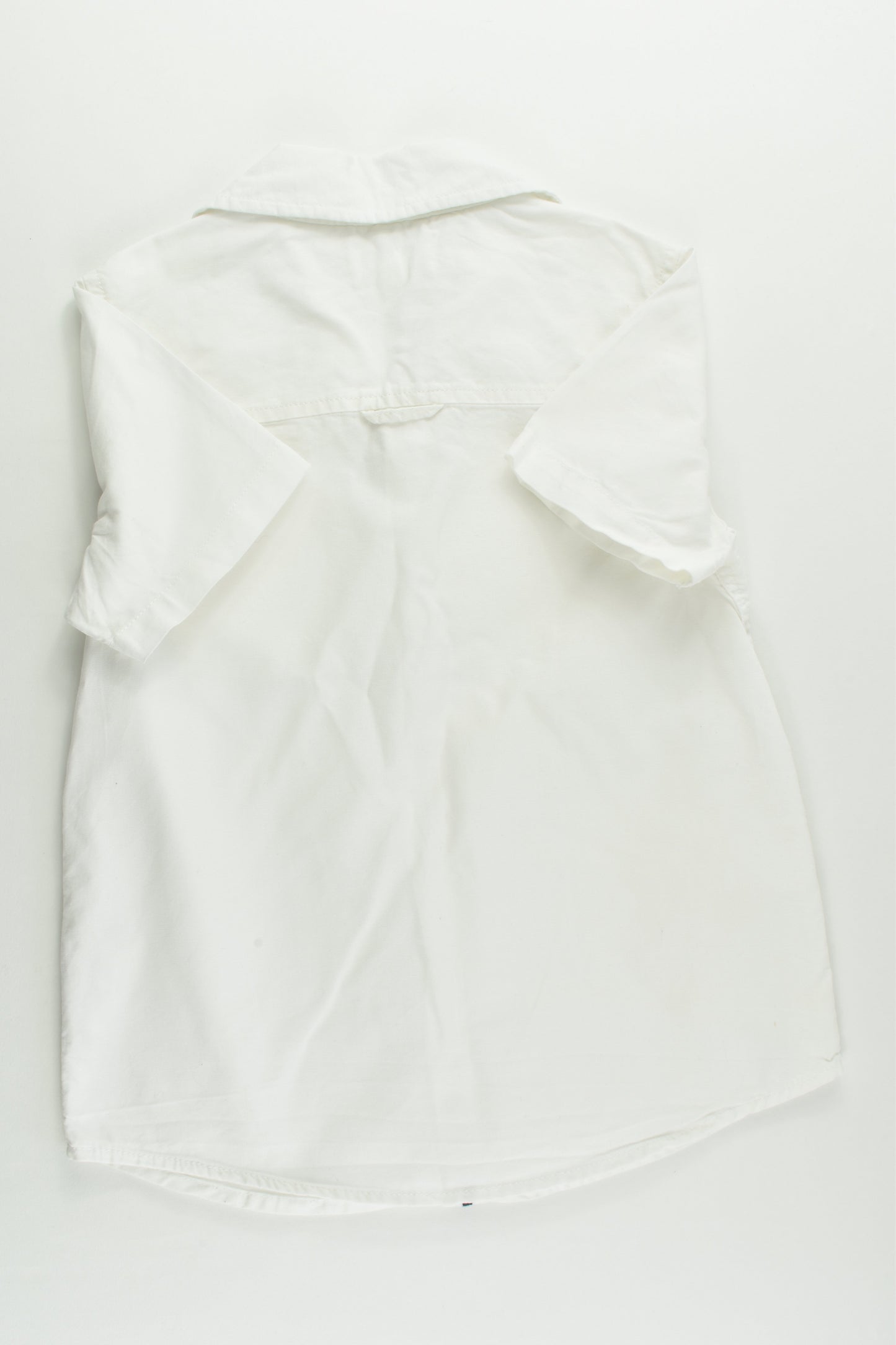 Milkshake Size 6 Collared White Short Sleeve Shirt