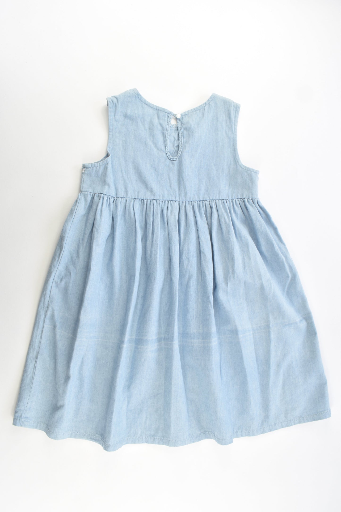Milkshake Size 6 Lightweight Denim Dress with Embroidery