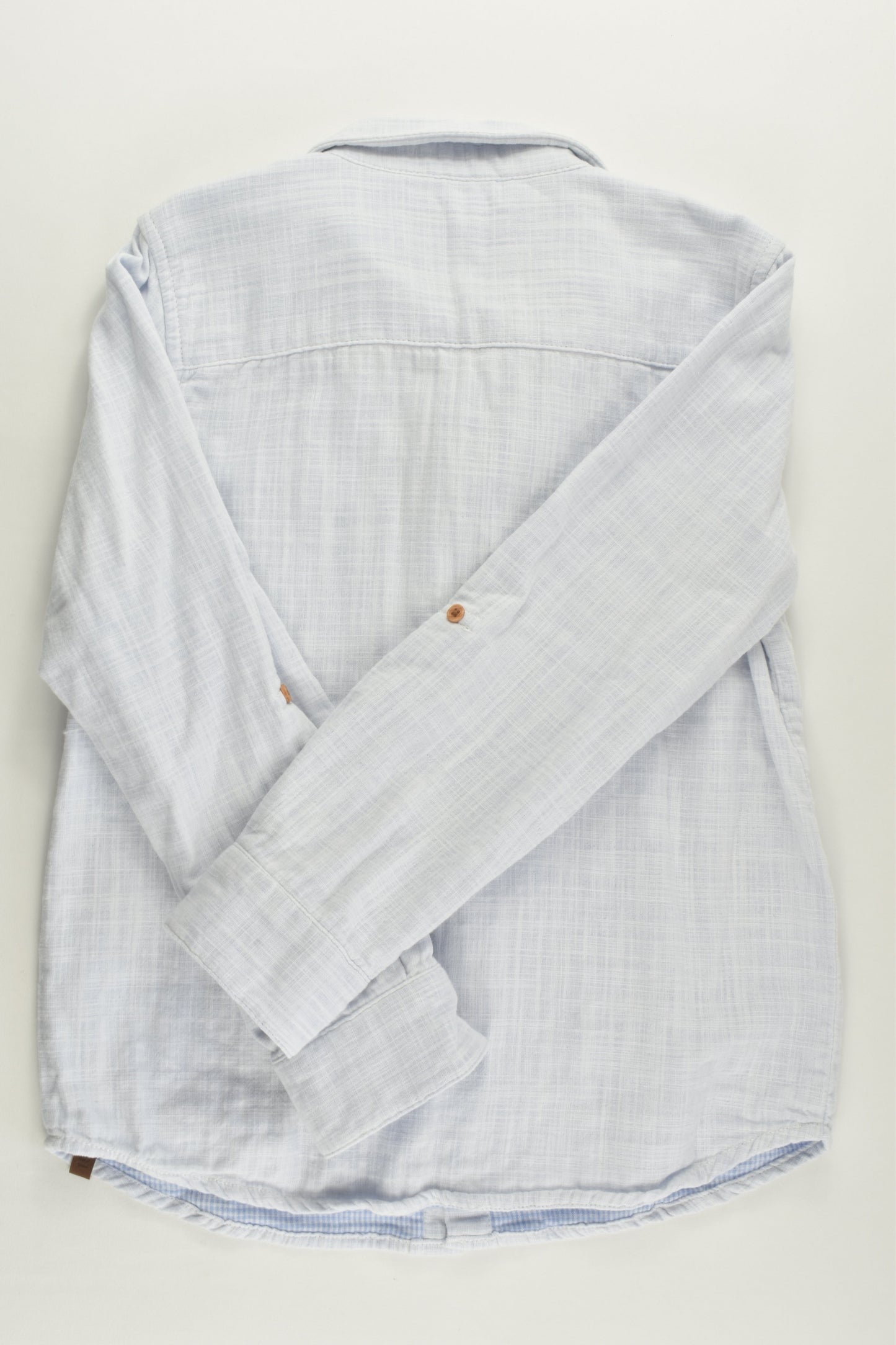 Milkshake Size 7 Lined Linen-like Collared Shirt
