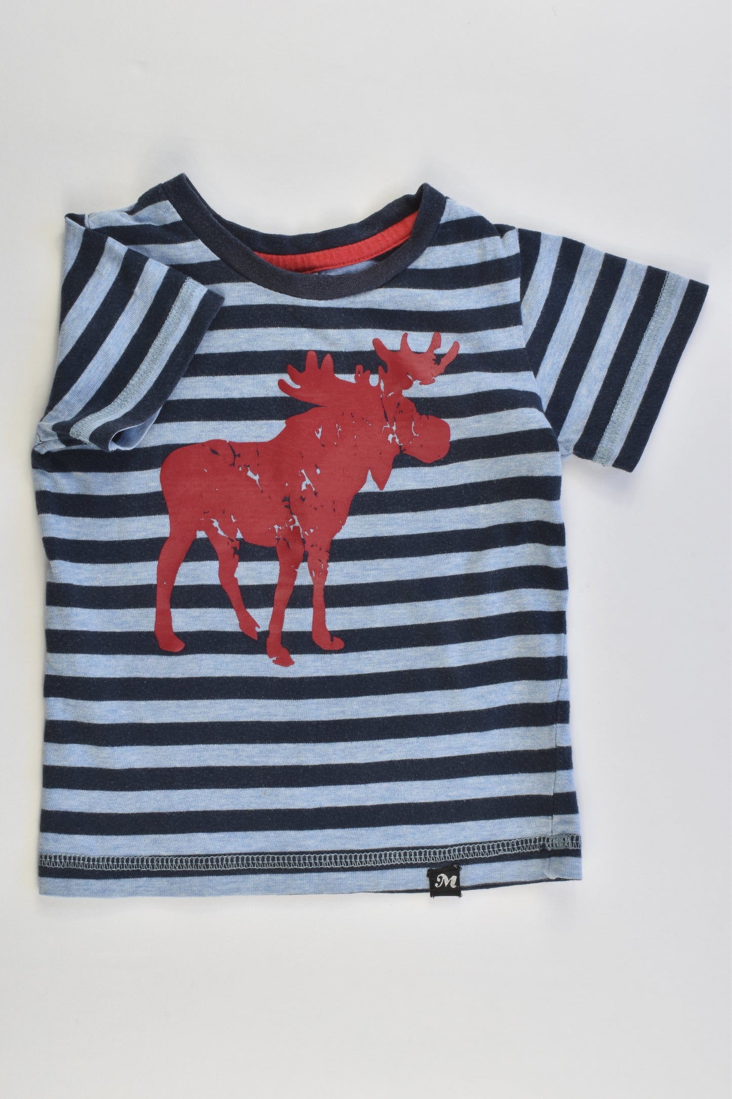 Milky Size 0 Striped Moose T-shirt