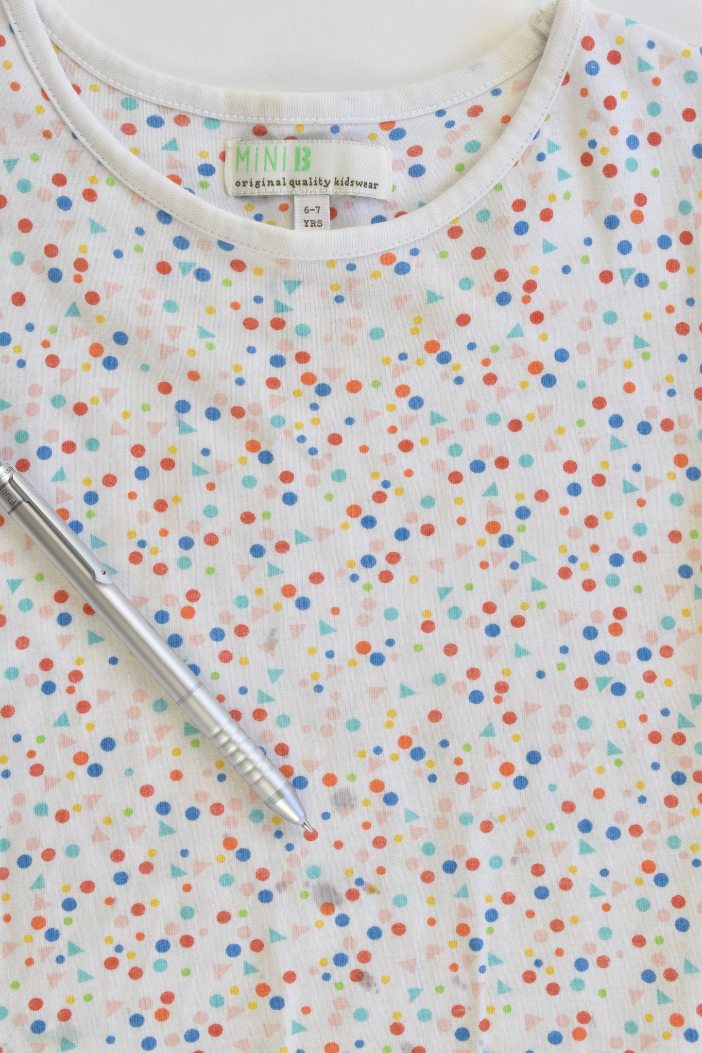 Mini B UK Size 6-7 (116-122 cm) Colourful Shapes Dress