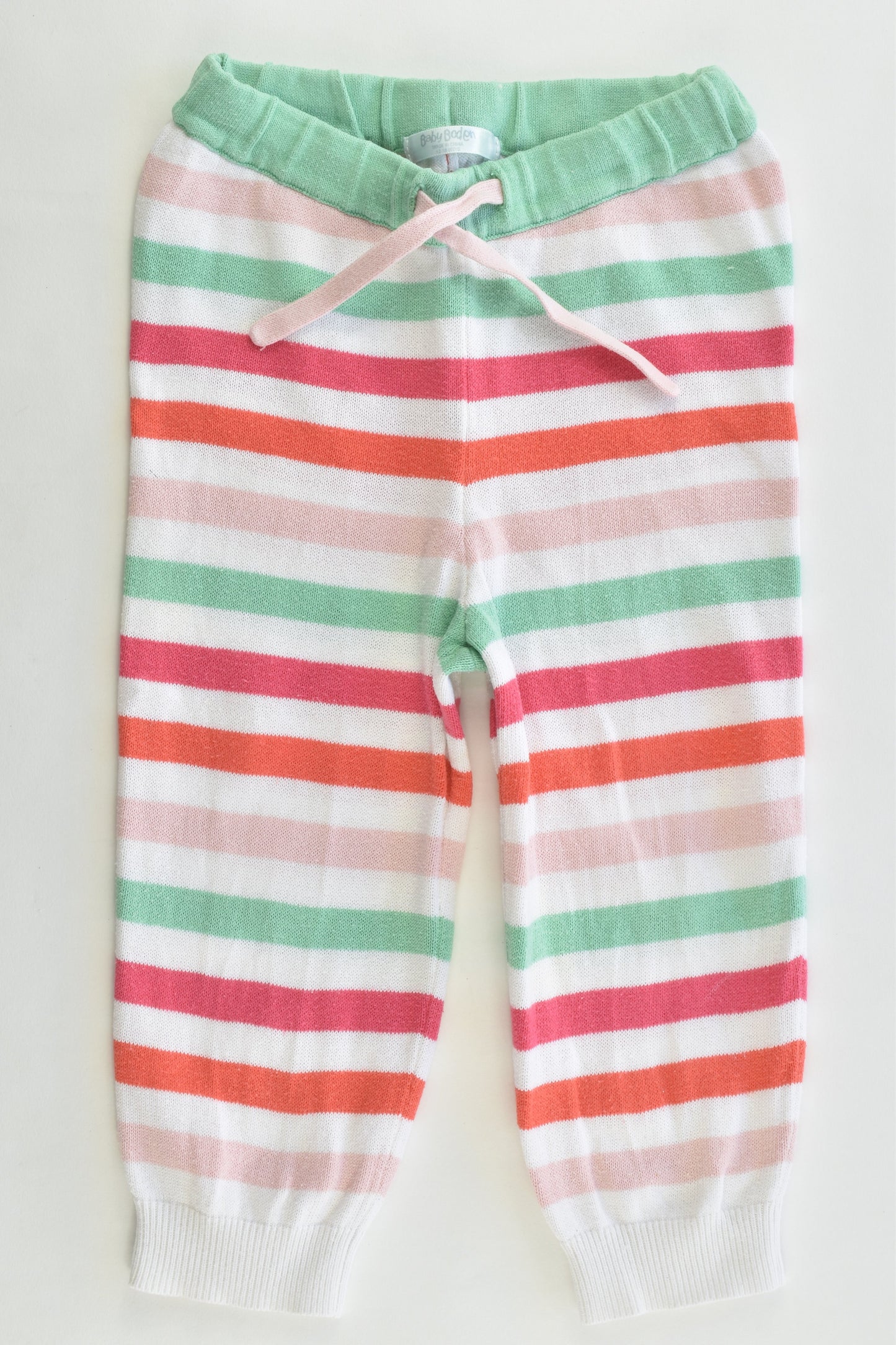 Mini Boden Size 12-18 months Knitted Striped Pants