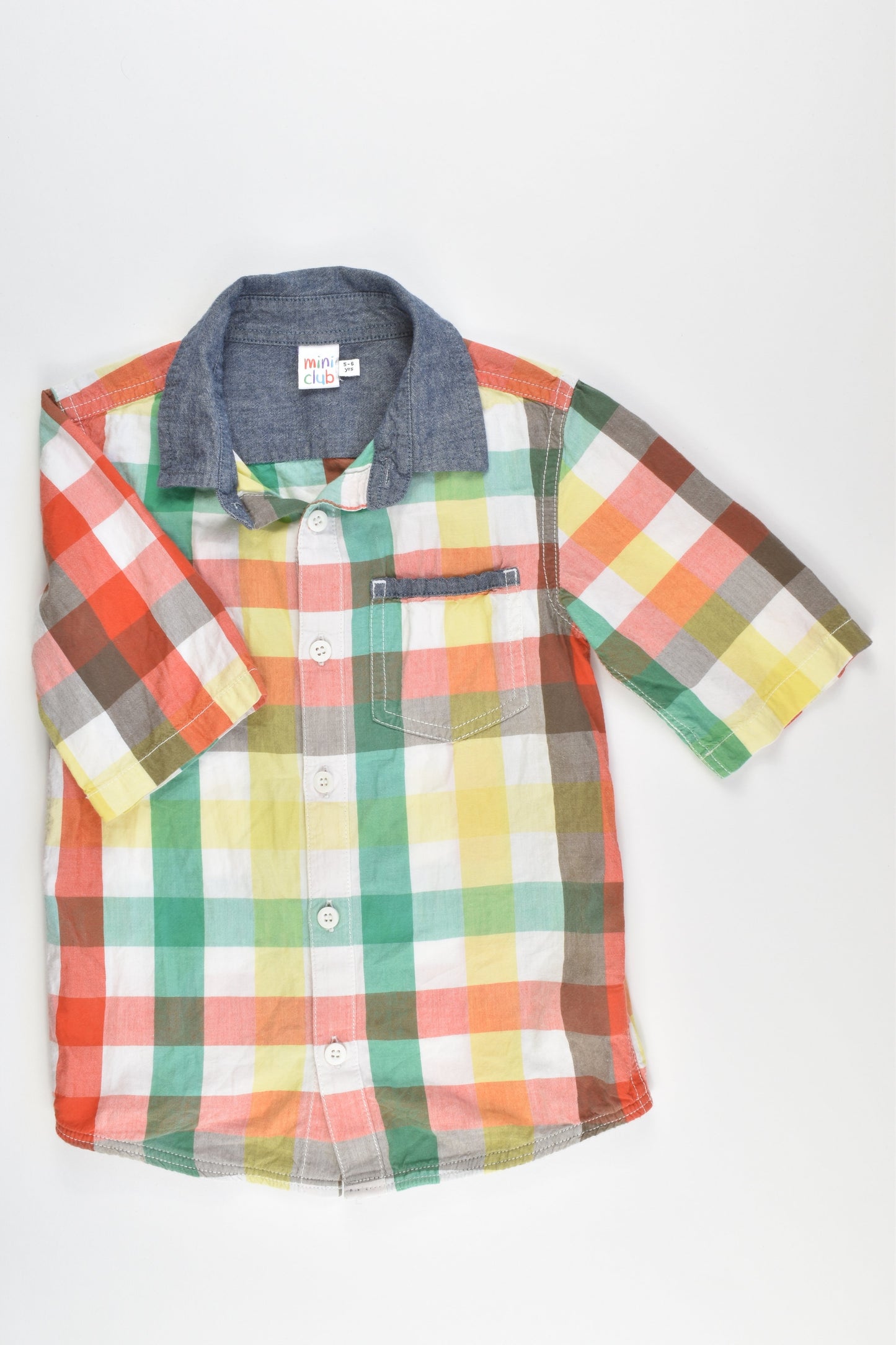 Mini Club Size 5-6 Casual Collared Shirt