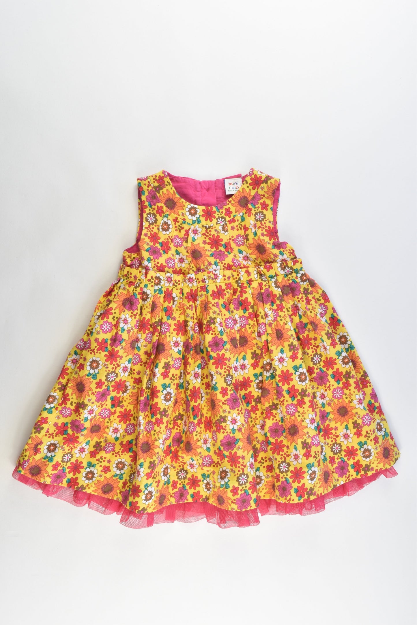 Mini Club Size 9-12 Months Layered Floral Dress