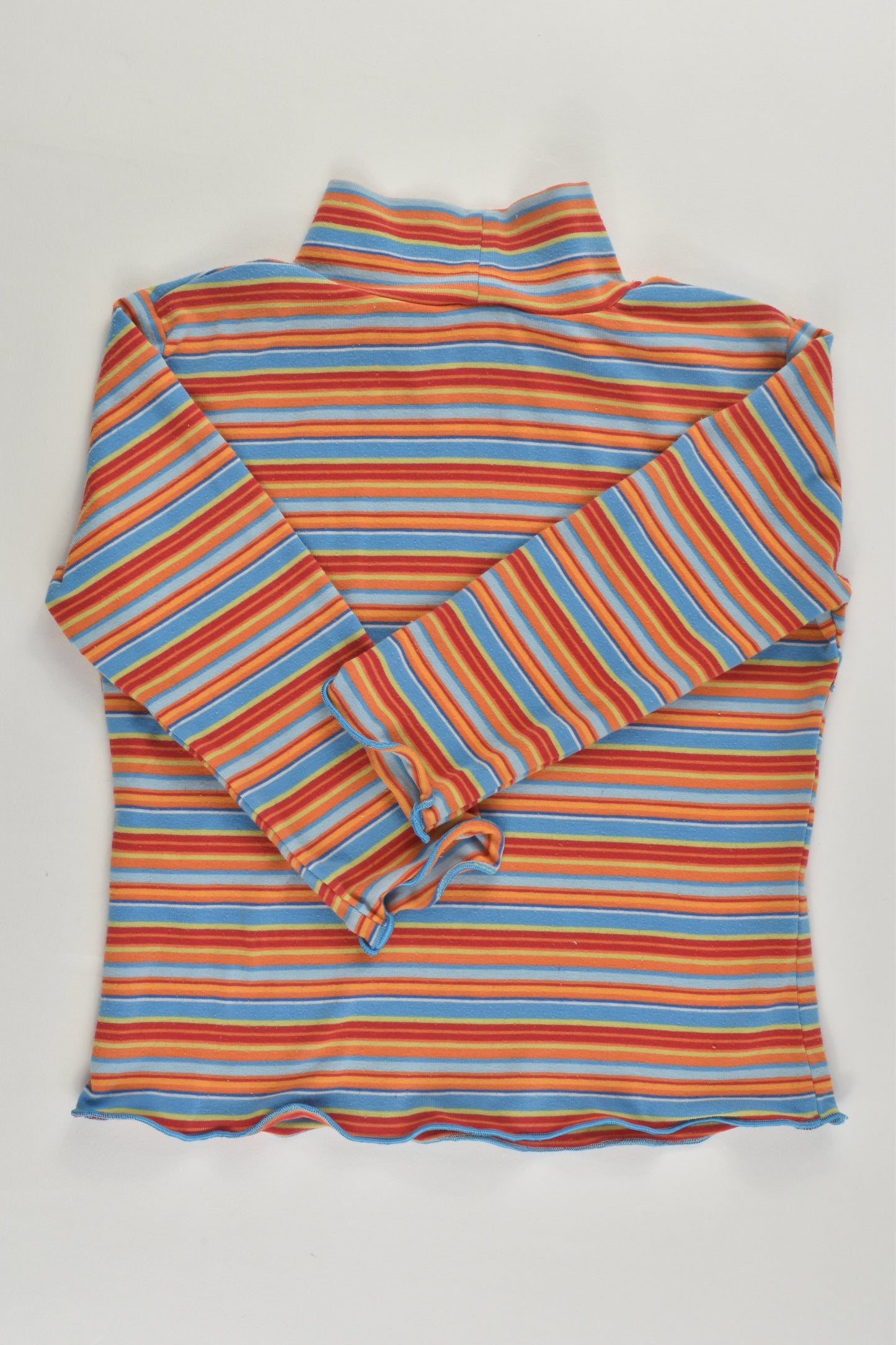 Minihaha (Old School) Size 1 Striped Stretchy Turtle Neck Top