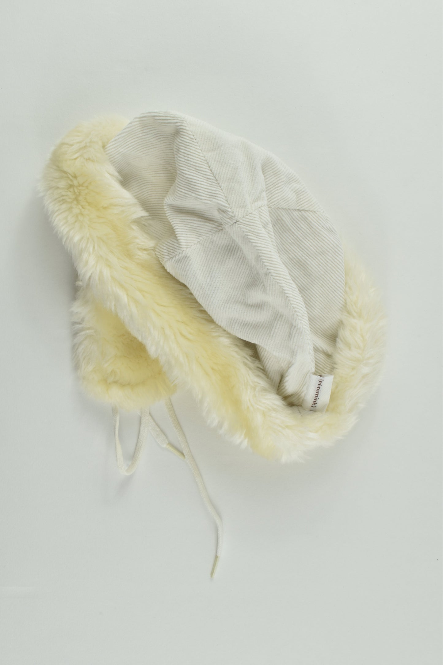 Minimink (Australia) Size 1-2 Cord/Fur Winter Hat