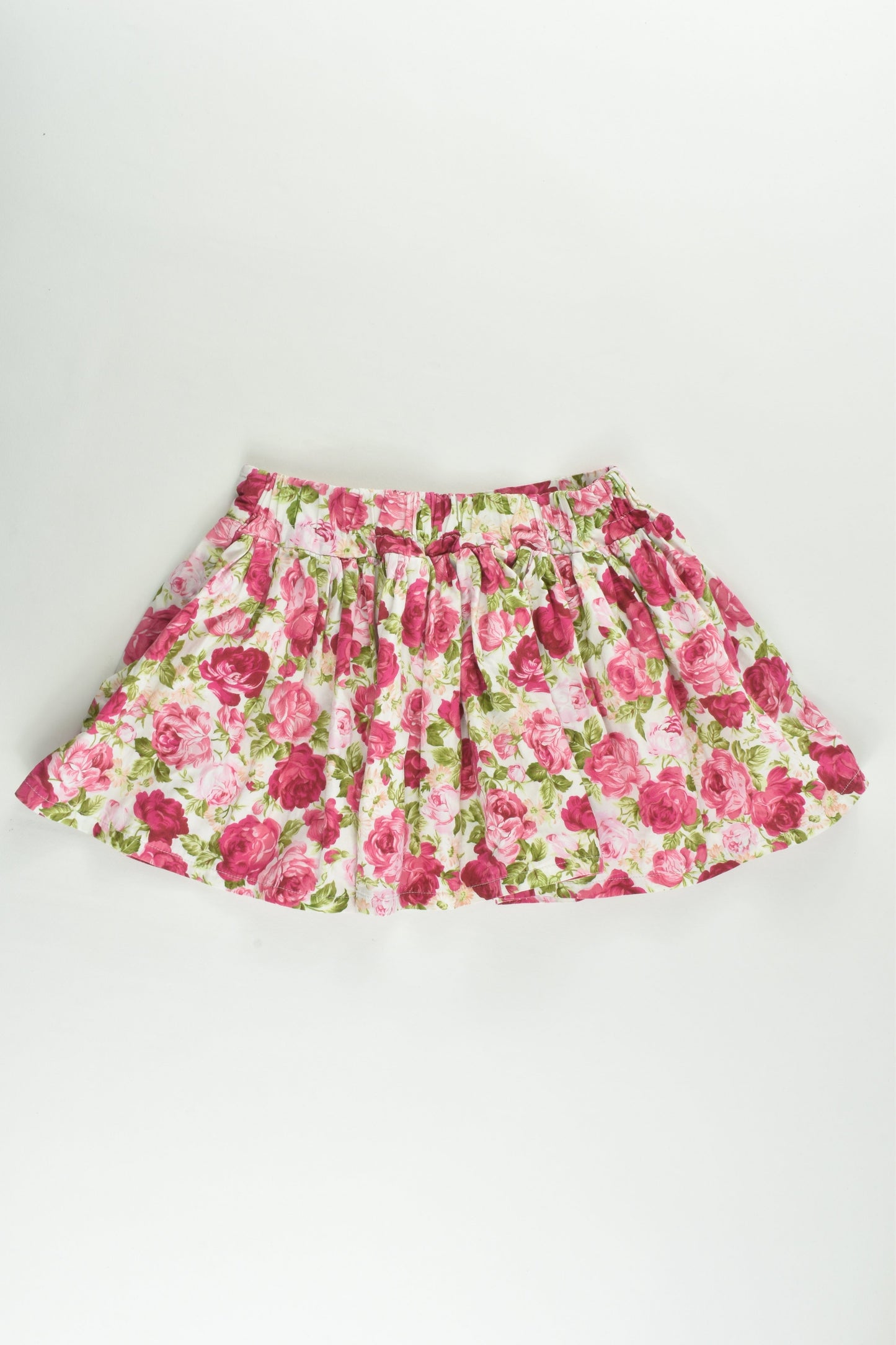 Miss B Boutique (AU) Size 2 Floral Skirt with Wooden Buttons