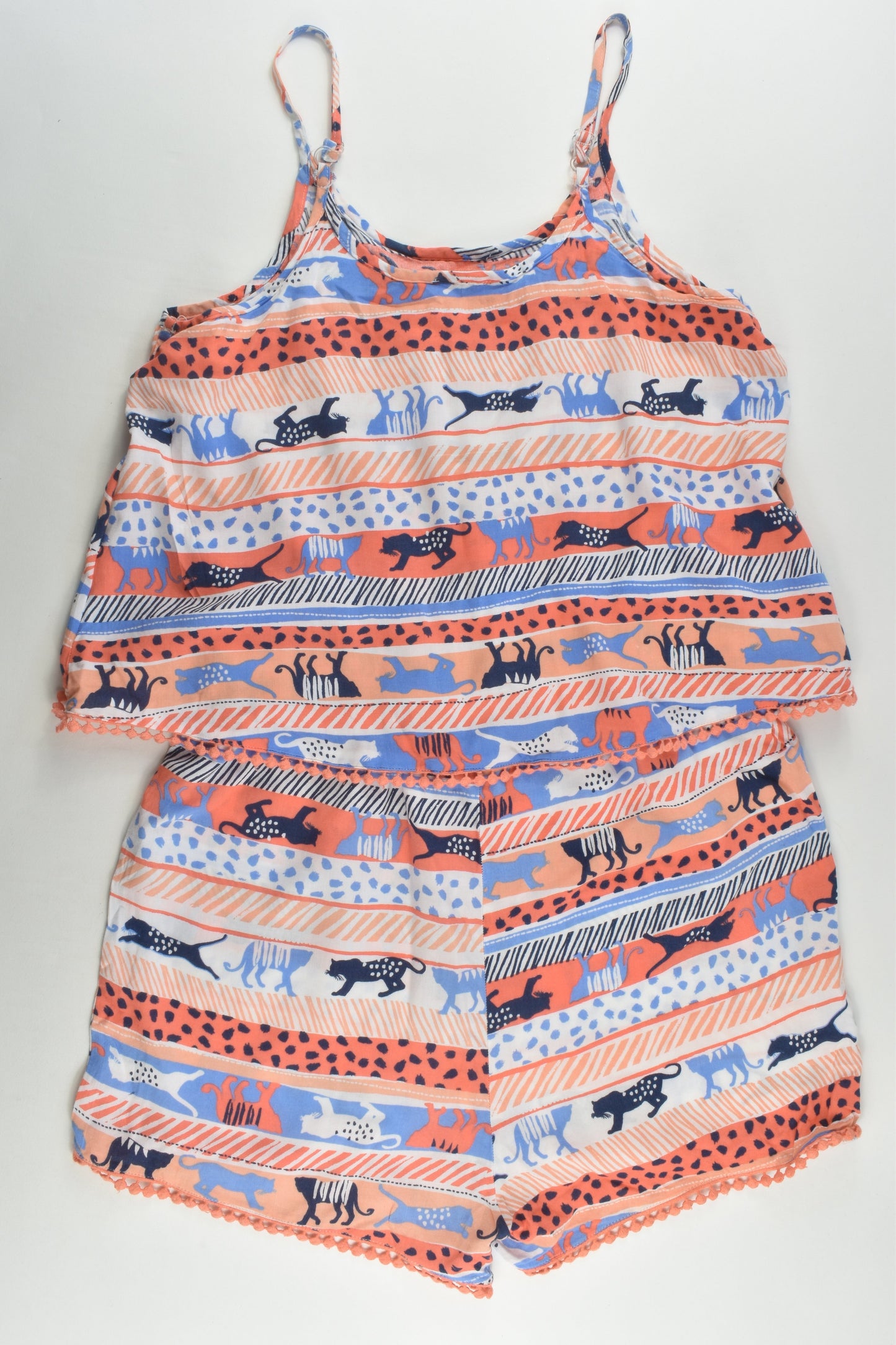 Miss Understood Size 12 Feline Short Playsuit