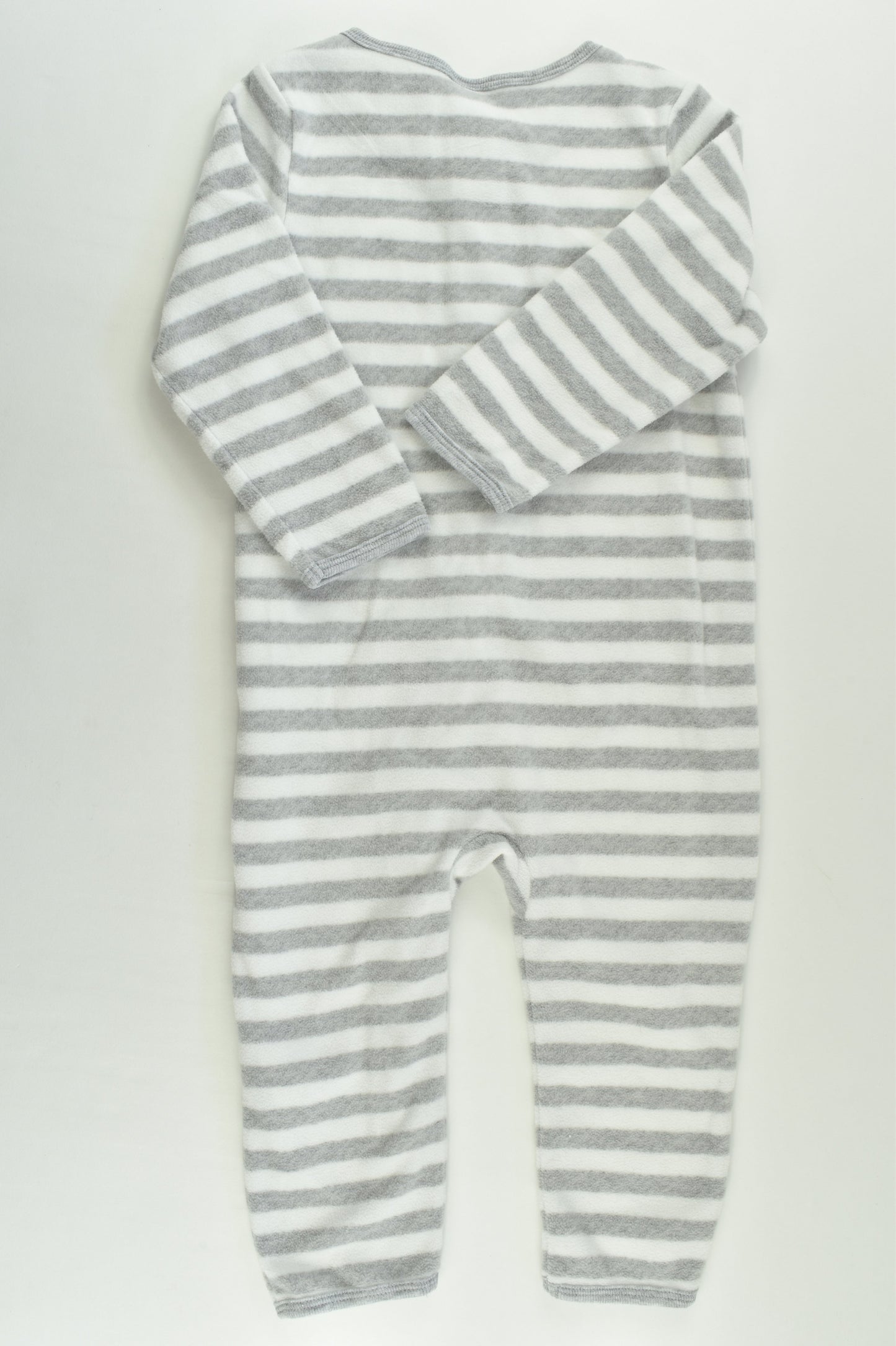 Mix Baby Size 1 Striped Fleece Romper