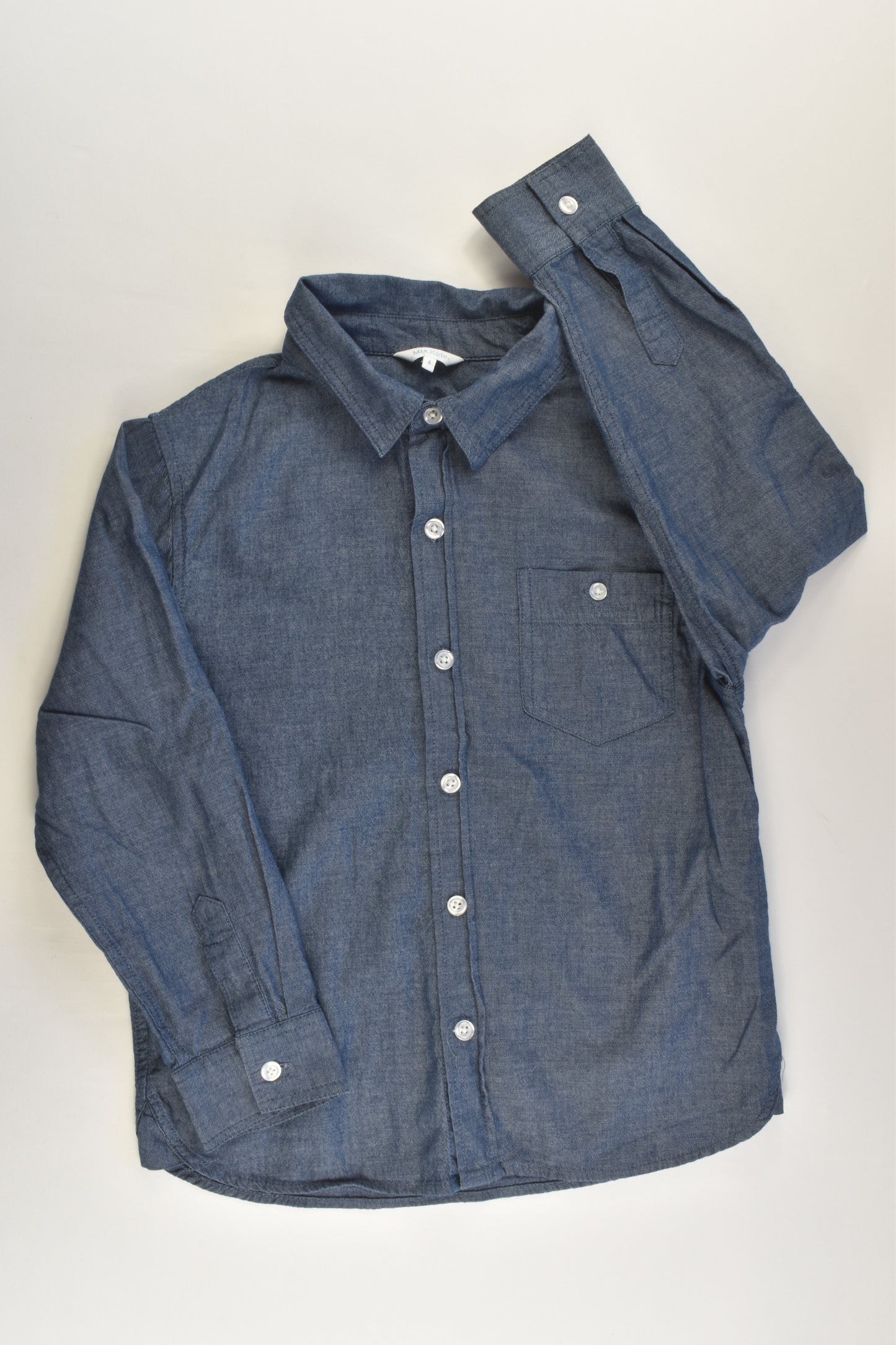 Mix Kids Size 6 Lightweight Denim Shirt