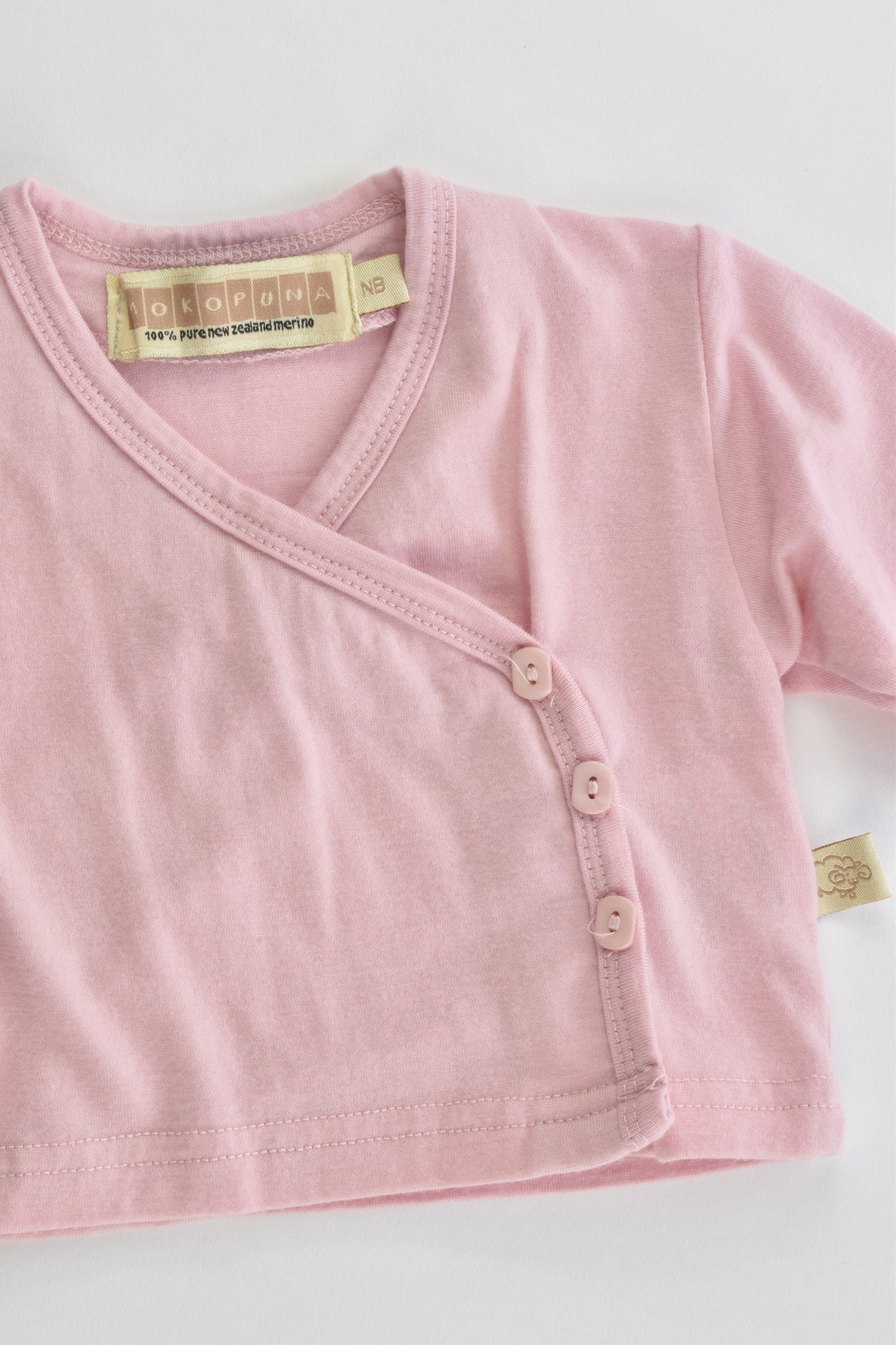 Mokopuna (New Zealand) Size 000 (Newborn) Merino Wool Top