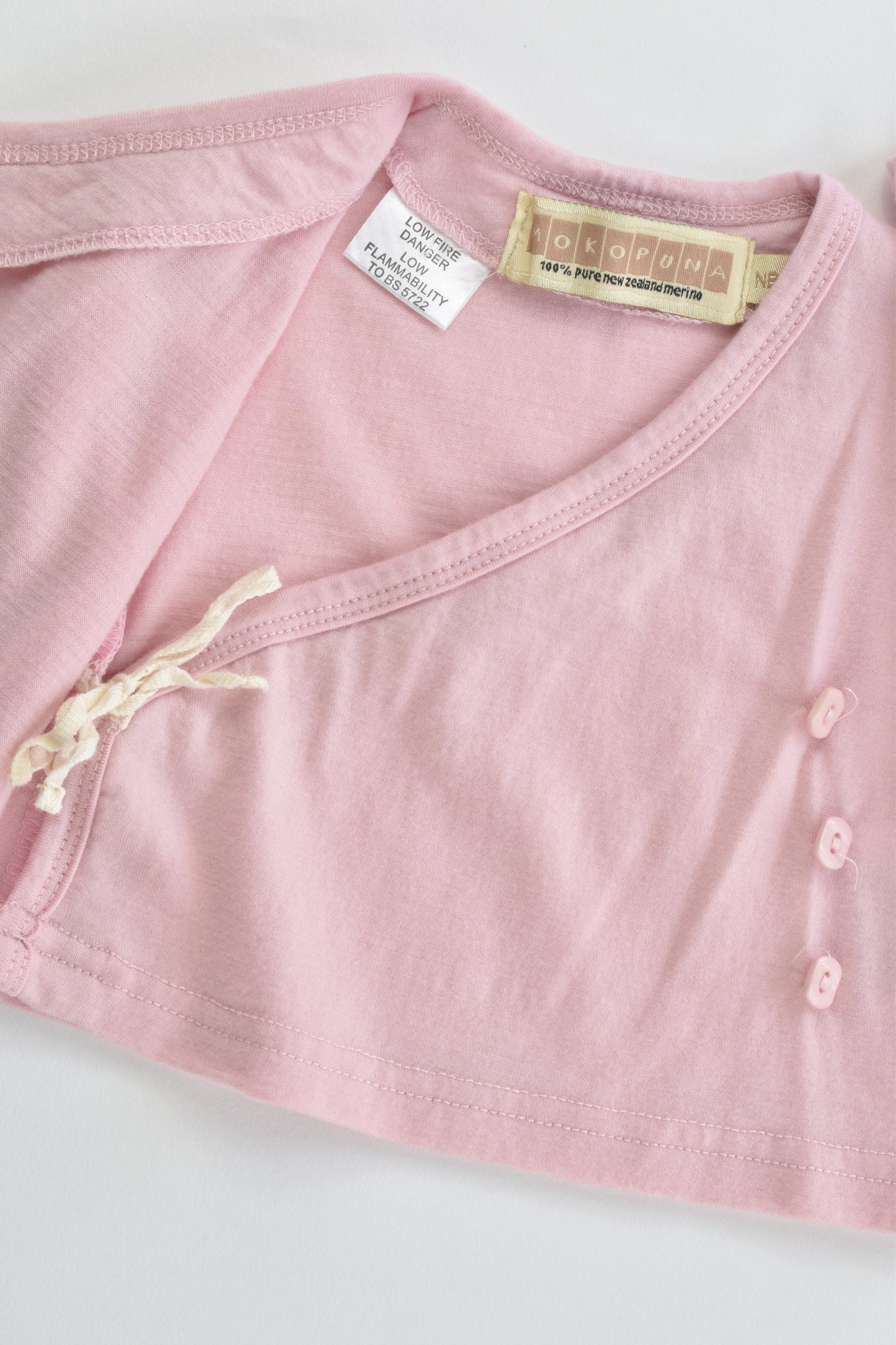 Mokopuna (New Zealand) Size 000 (Newborn) Merino Wool Top