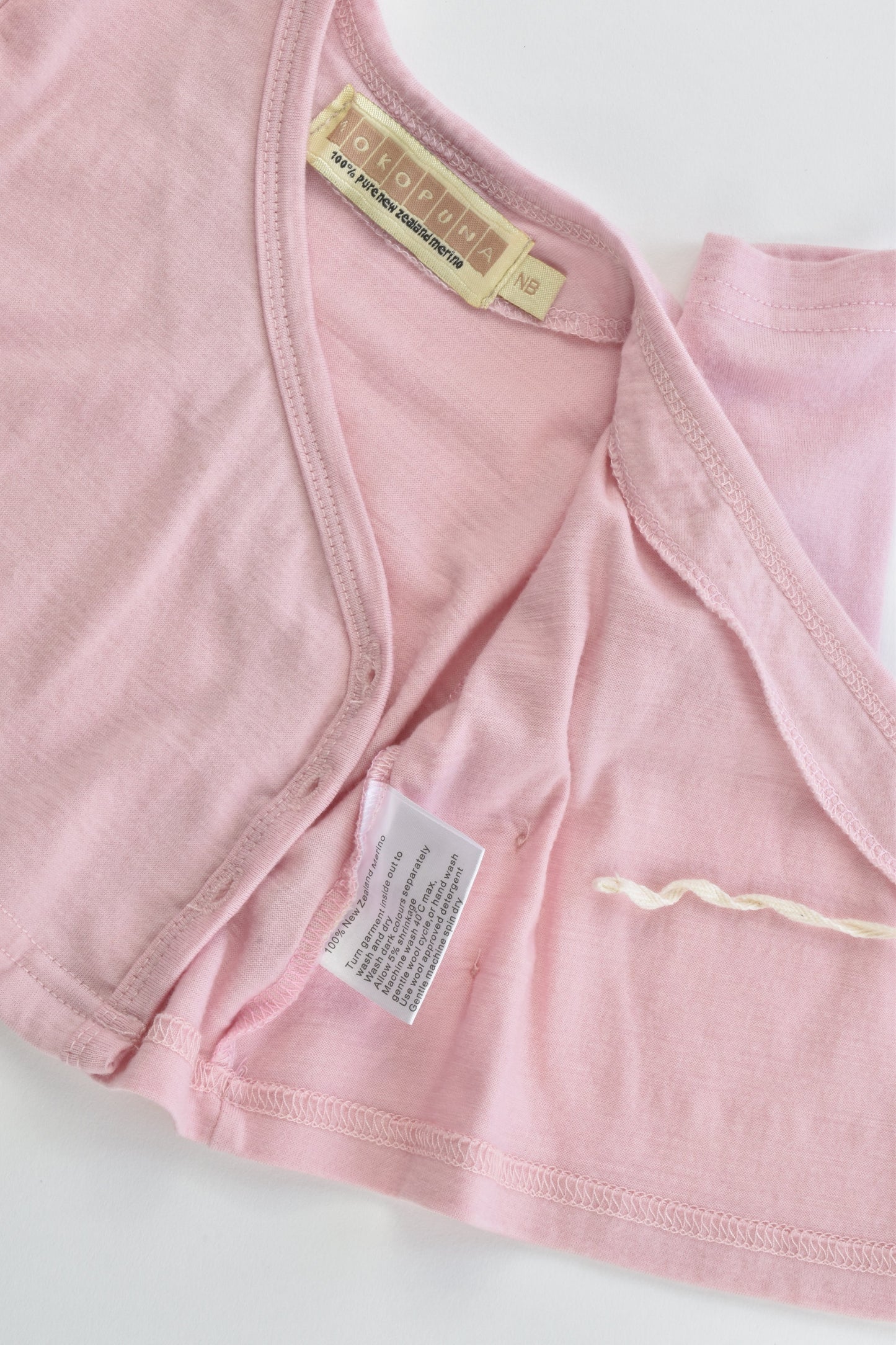 Mokopuna (New Zealand) Size 000 (Newborn) Merino Wool Top