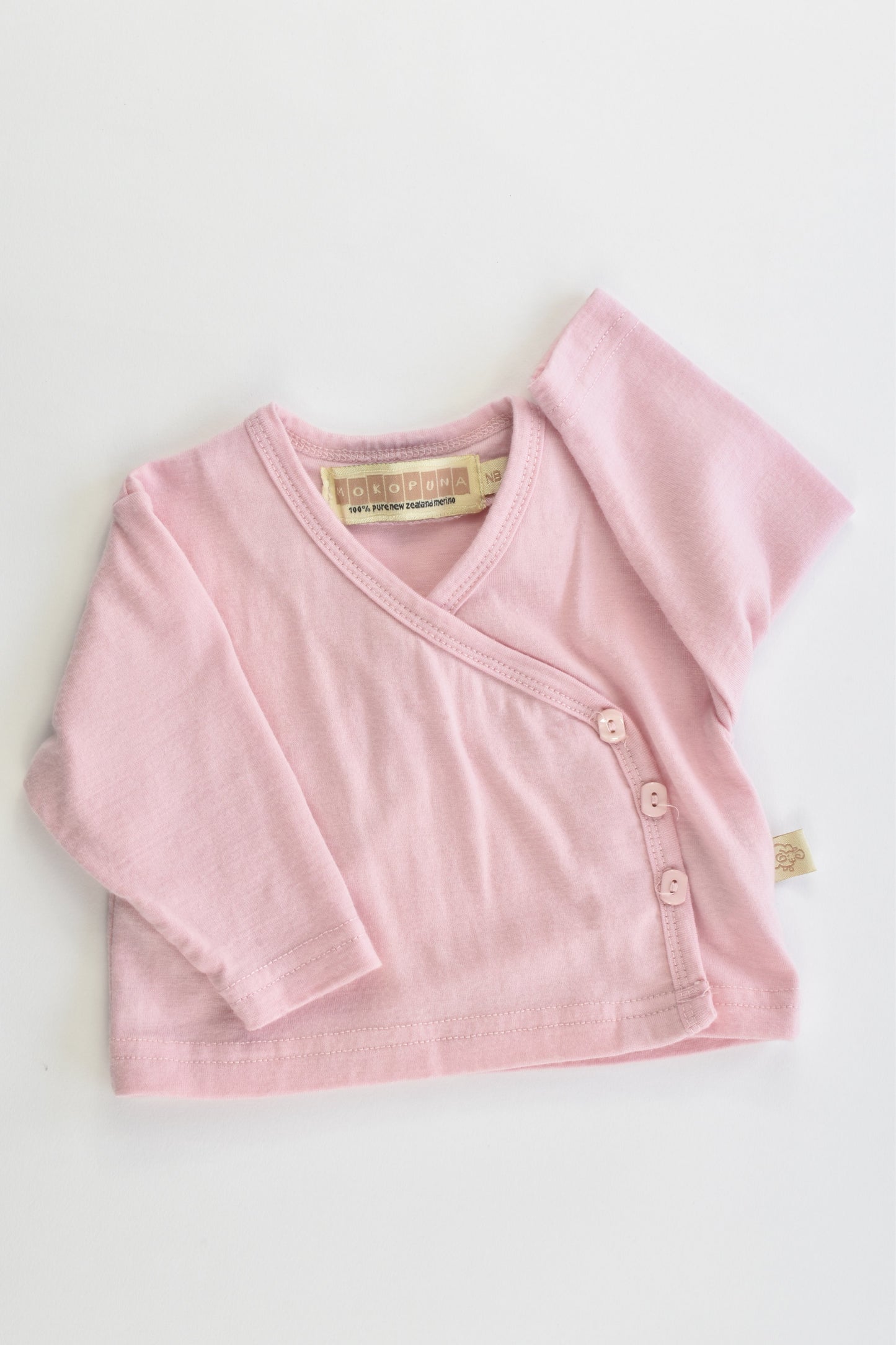Mokopuna (New Zealand) Size 000 (Newborn) Merino Wool Top