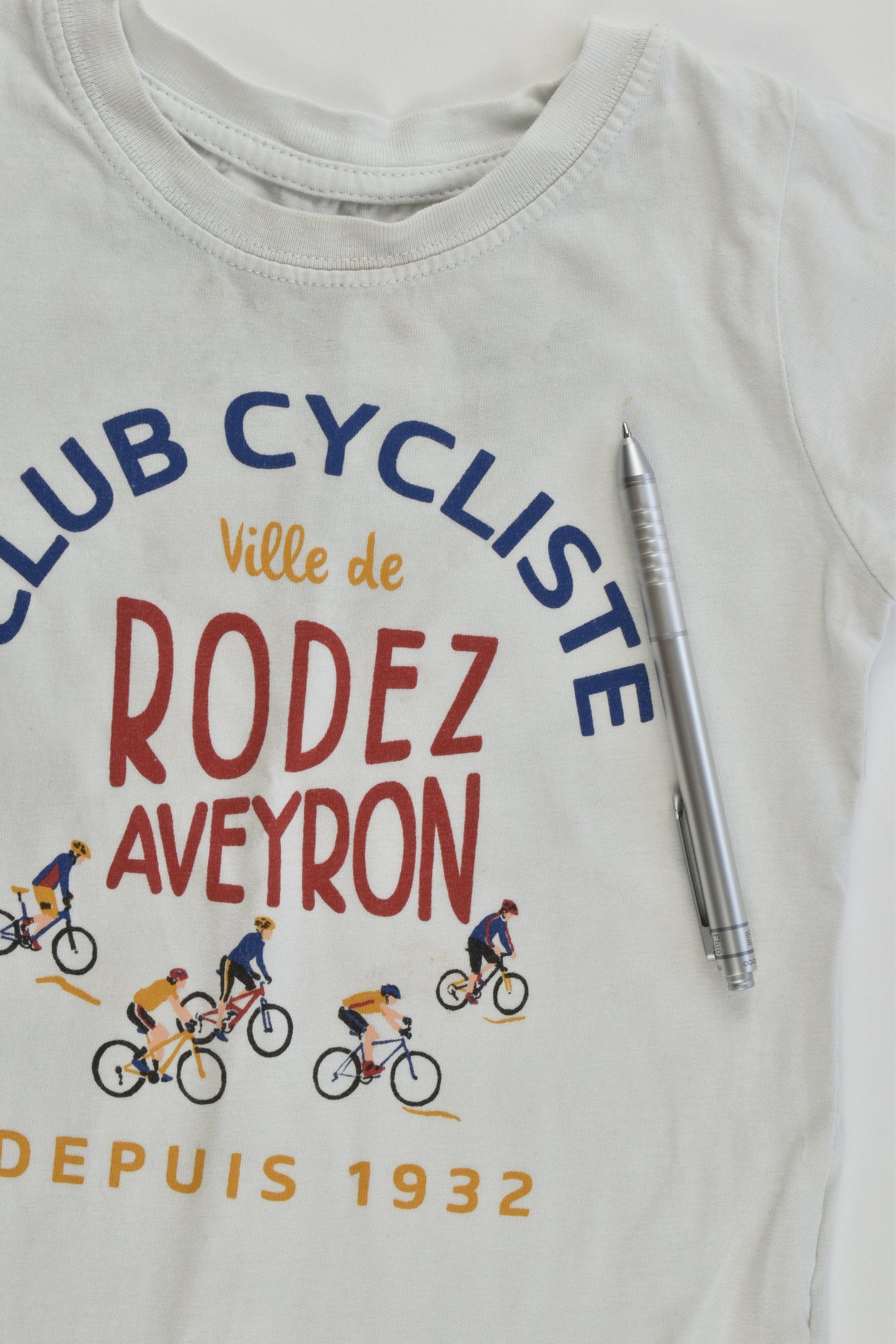 Monoprix Kids (France) Size 3 'Club Cycliste' T-shirt