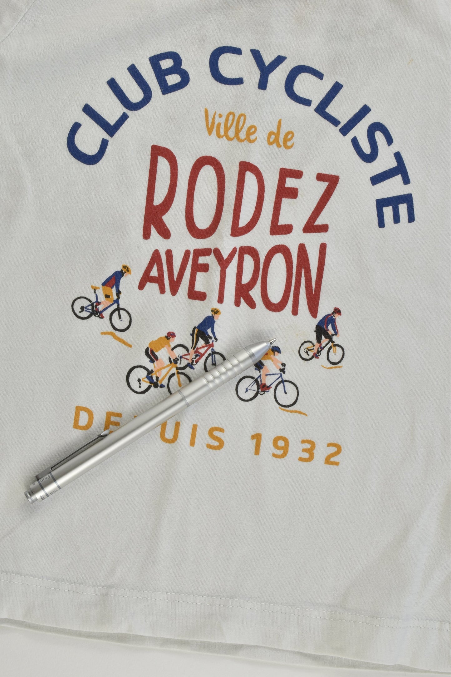 Monoprix Kids (France) Size 3 'Club Cycliste' T-shirt