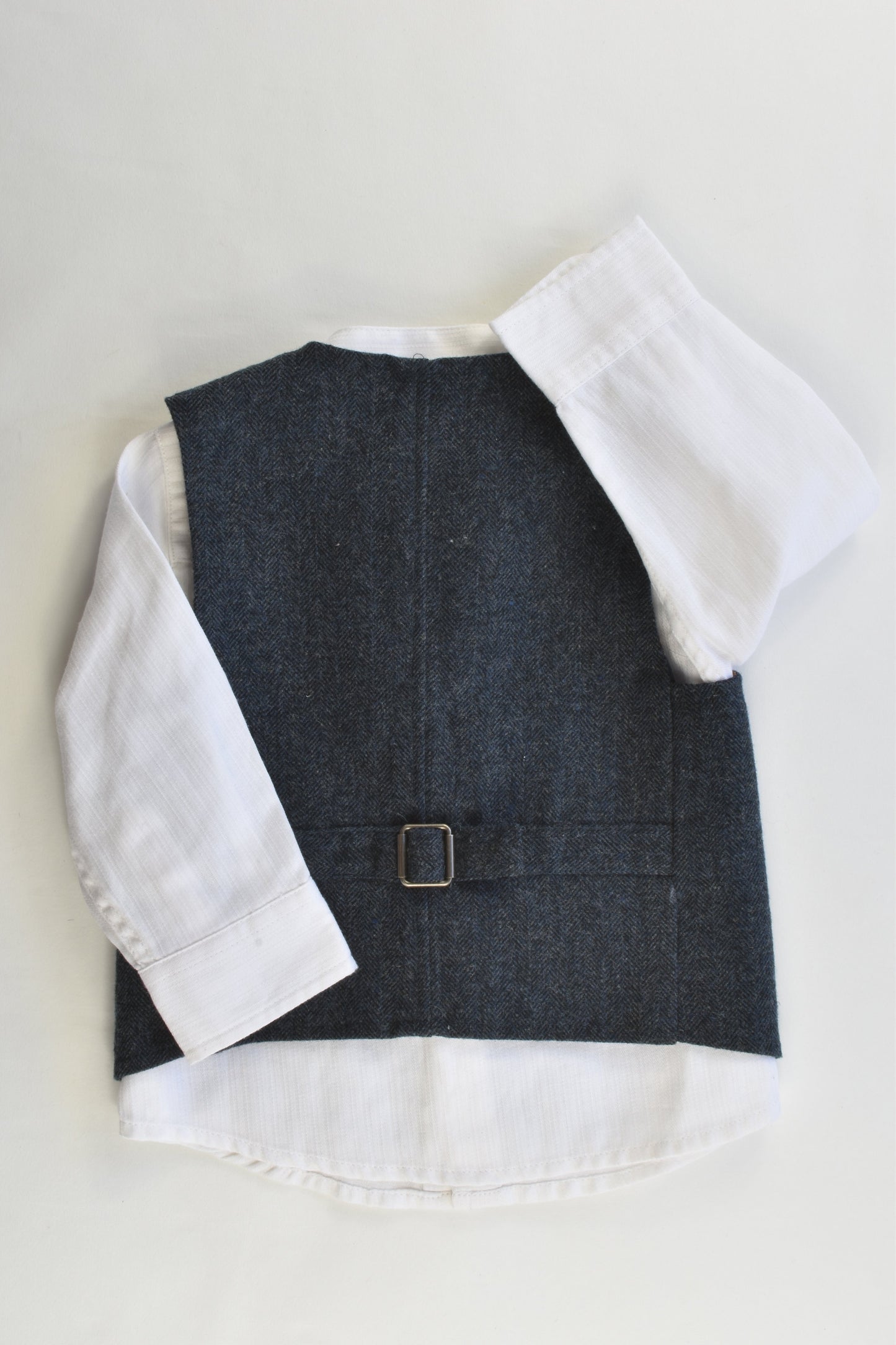 Monsoon (UK) Size 0 (6-12 months) Collared Shirt and Vest