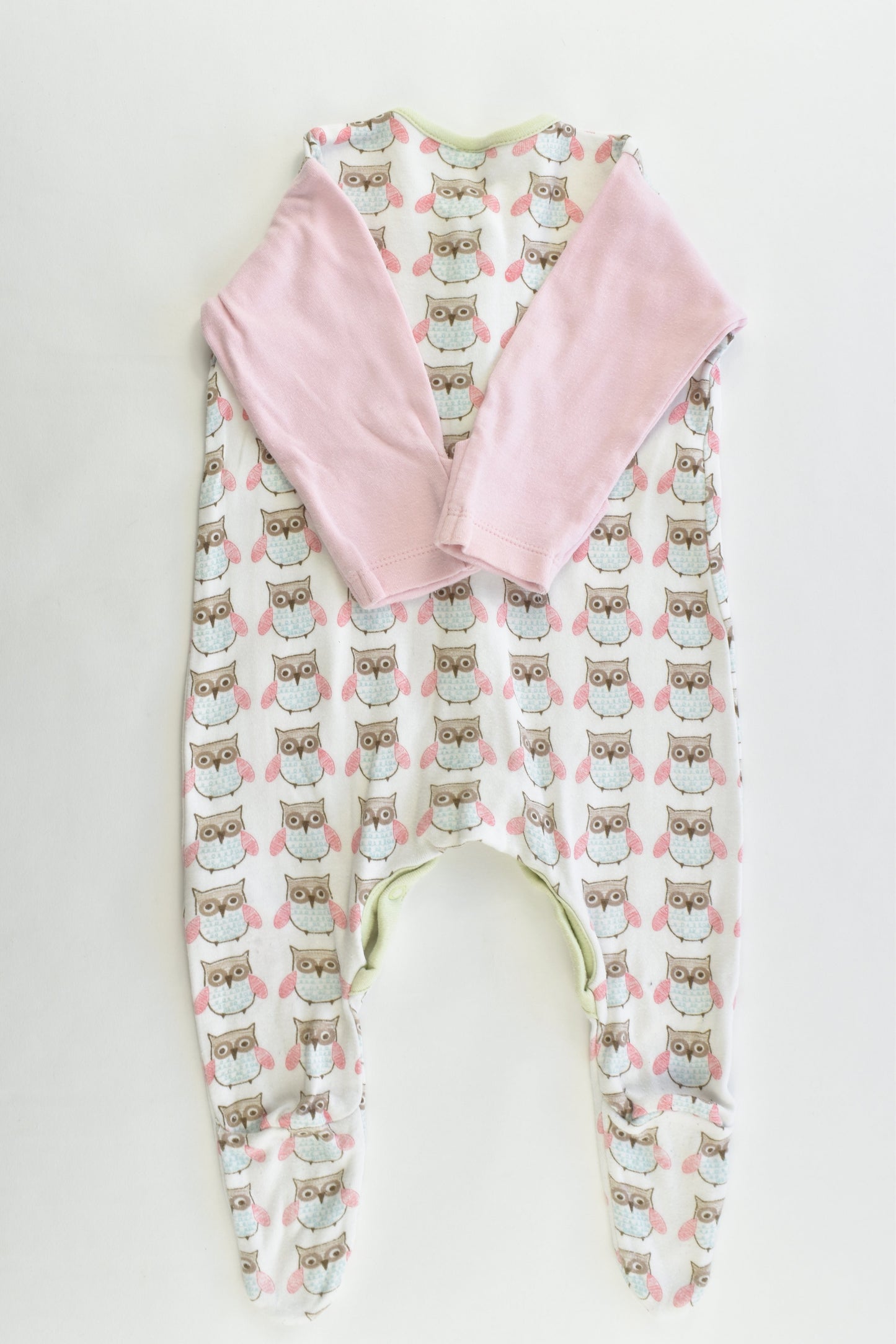 Mothercare Size 0-3 months Footed Owl Romper