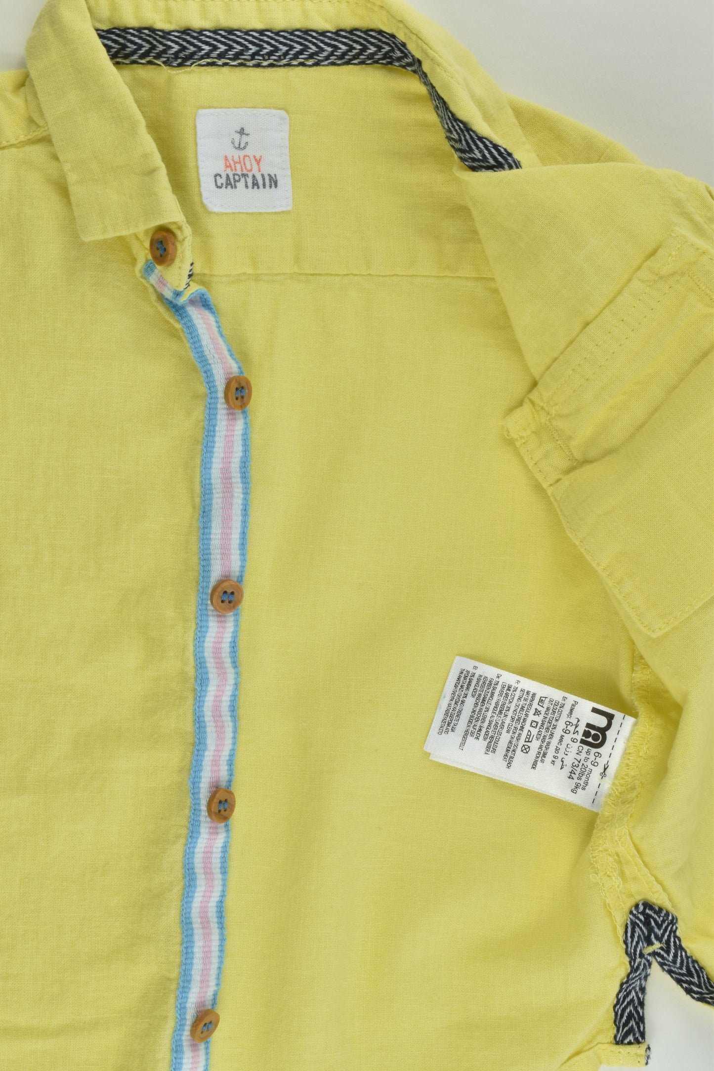 Mothercare Size 0 (6-9 months) Cotton/Linen Shirt
