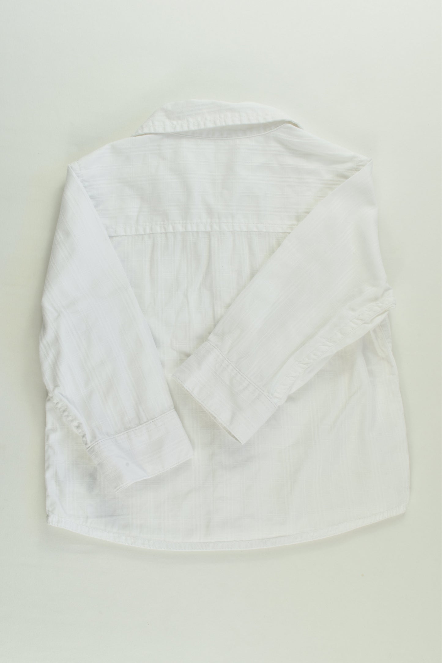 Mothercare Size 0 (9-12 months, 80 cm) White Collared Shirt