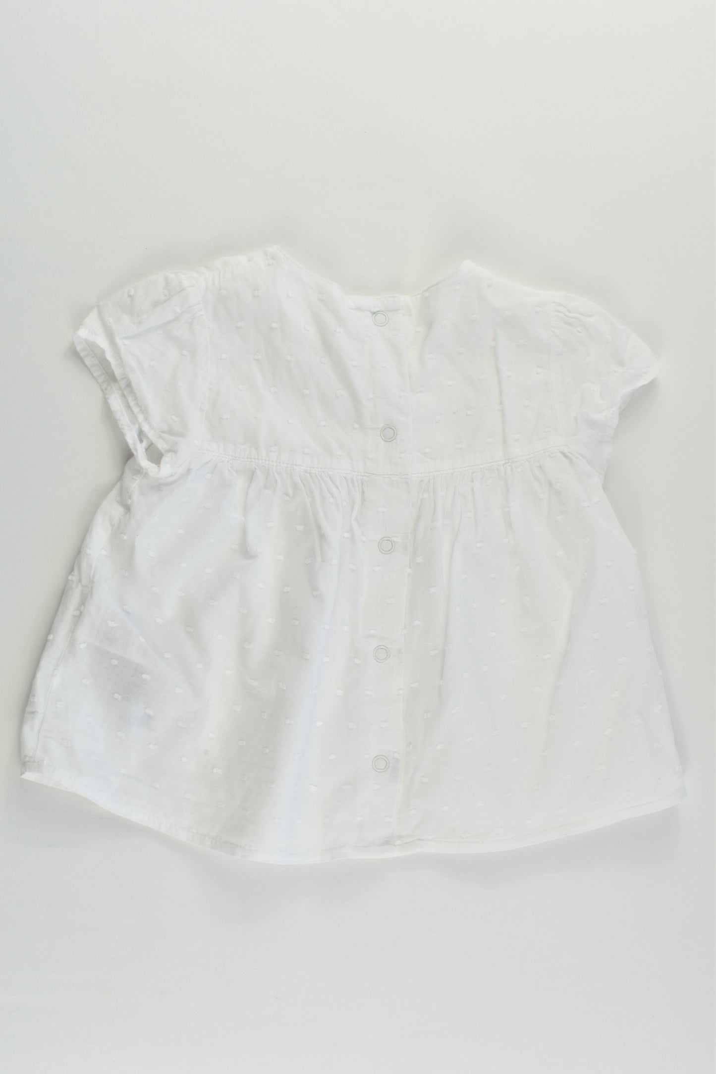 M&S Size 0 (6-9 months) White Blouse