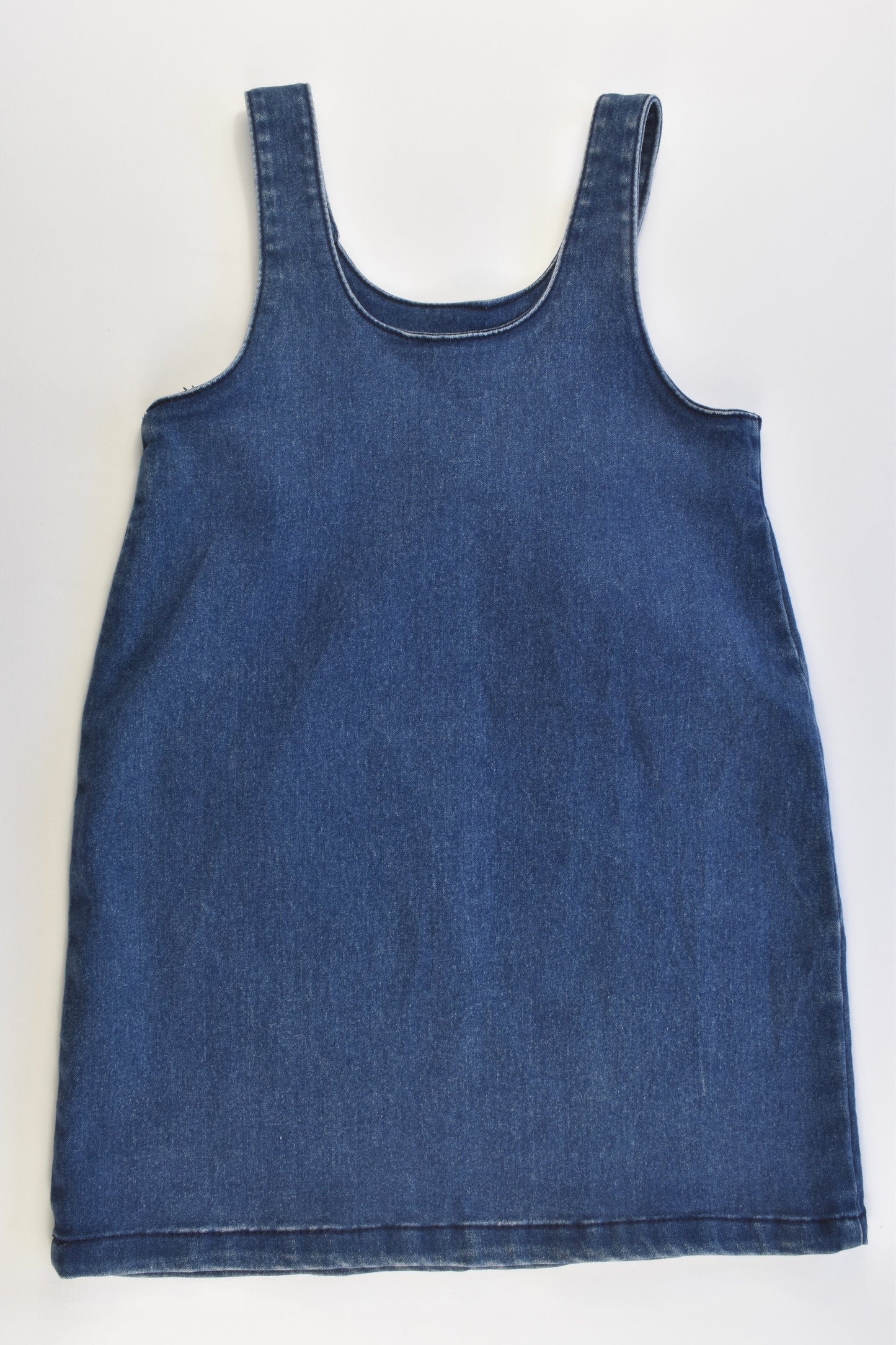M&S Size 3-4 (104 cm) Stretchy Denim Pinnie Dress