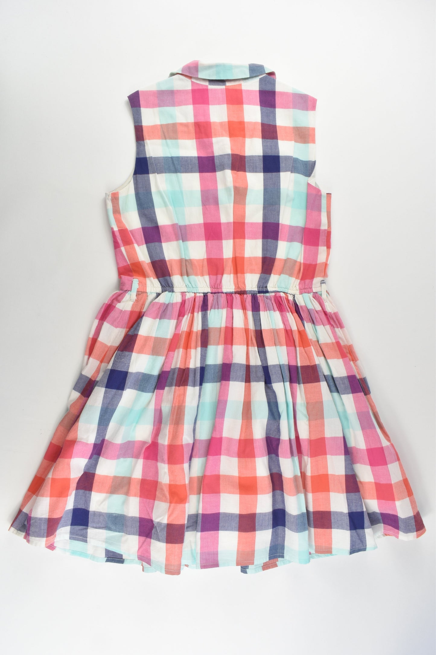 M&S Size 9-10 Lined Checked Dress