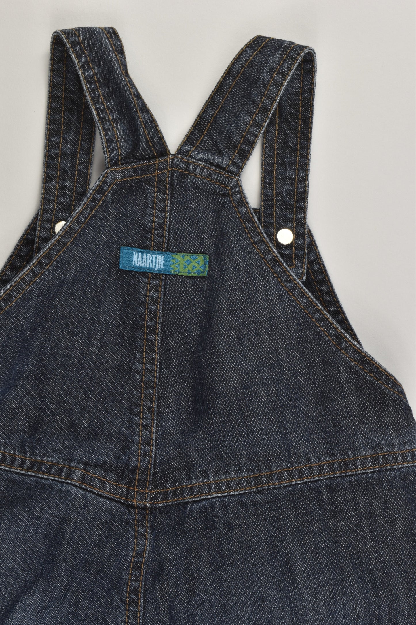 Naartjie Size 0 (6-12 months) Penguin Denim Short Overalls