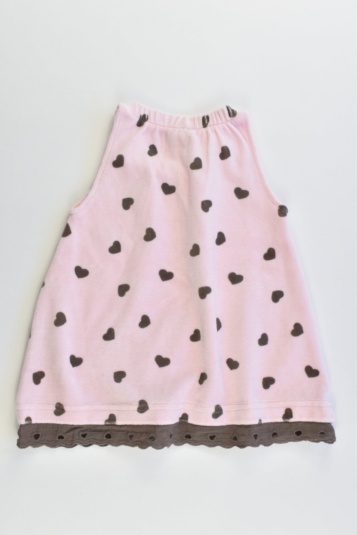 Name It Size 000 (1-2 months, 56 cm) Love Hearts Velour Dress