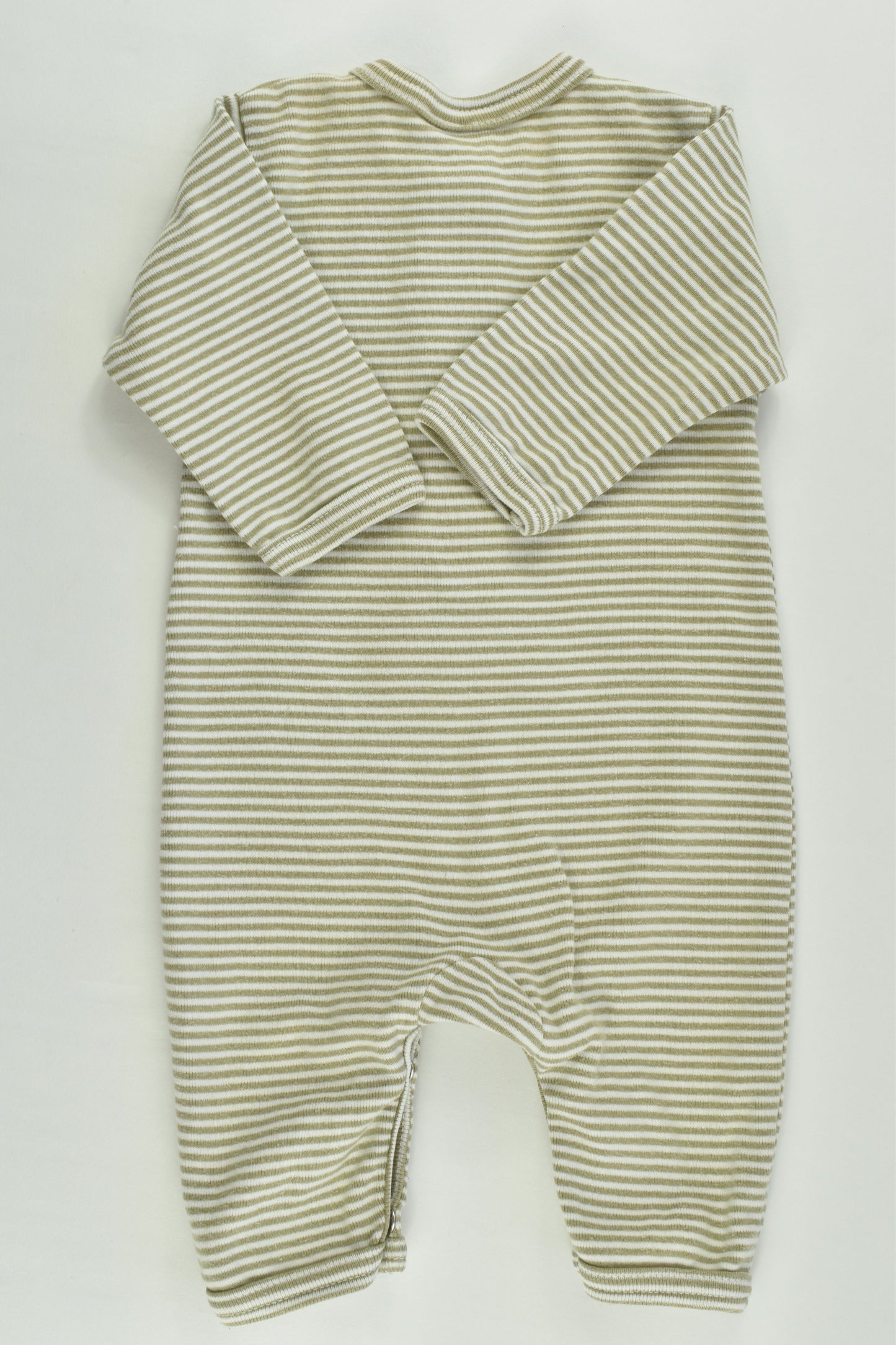 Nature Baby (NZ) Size 000 Organic Striped Romper
