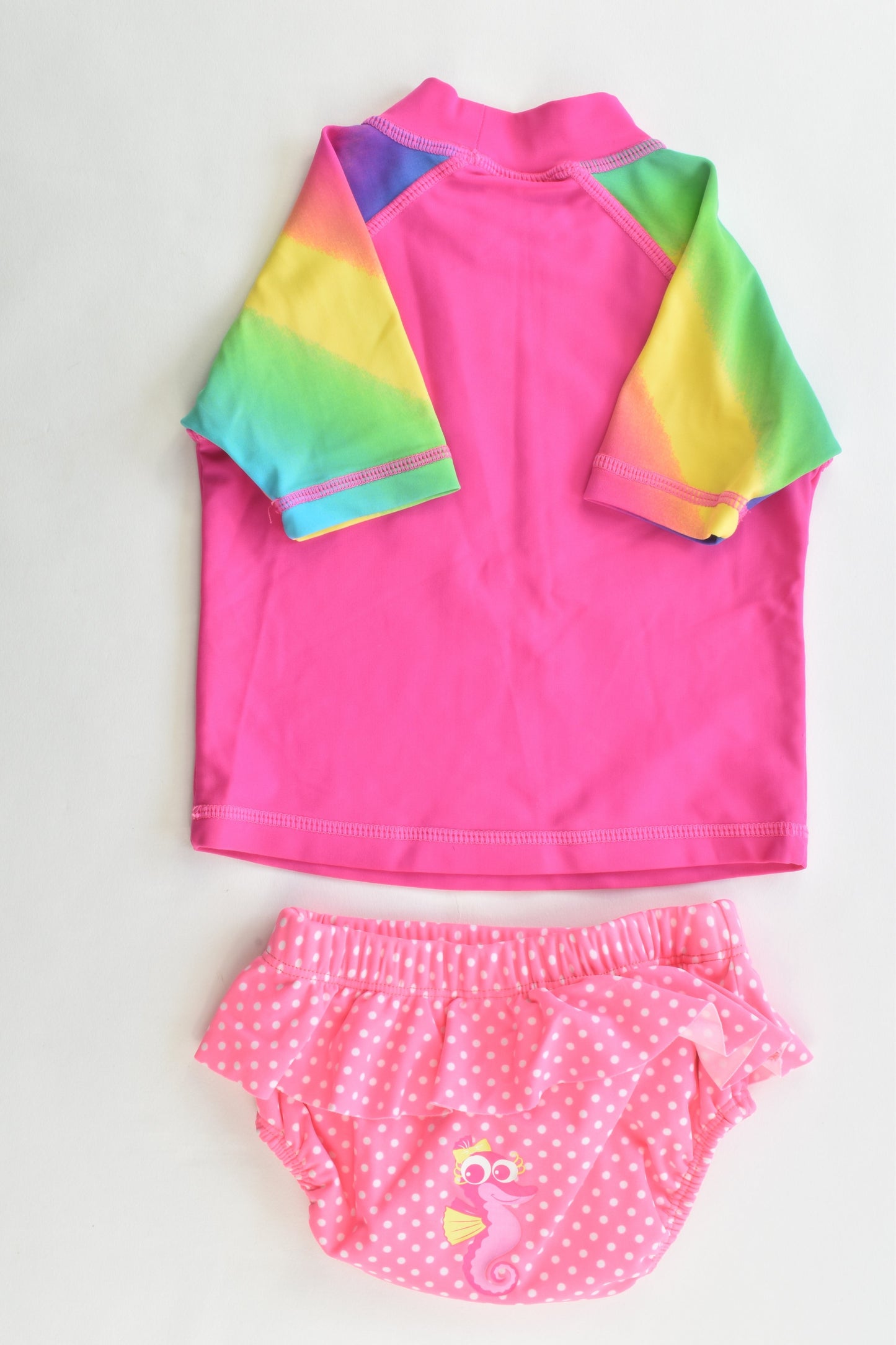 NEW All 4 Me Size 0 Rashie Top and Baby Berry Size 00 Swim Nappy