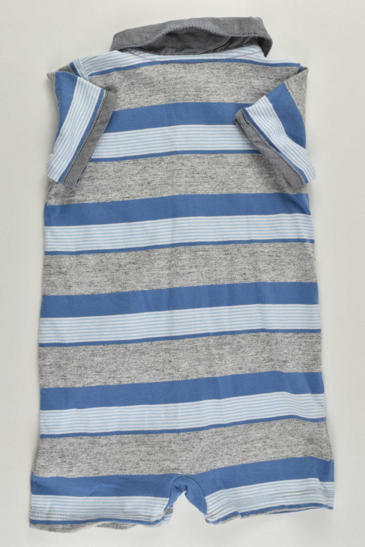 NEW BabiesRus Size 00 (3-6 months) Collared Playsuit with Elephant Pocket