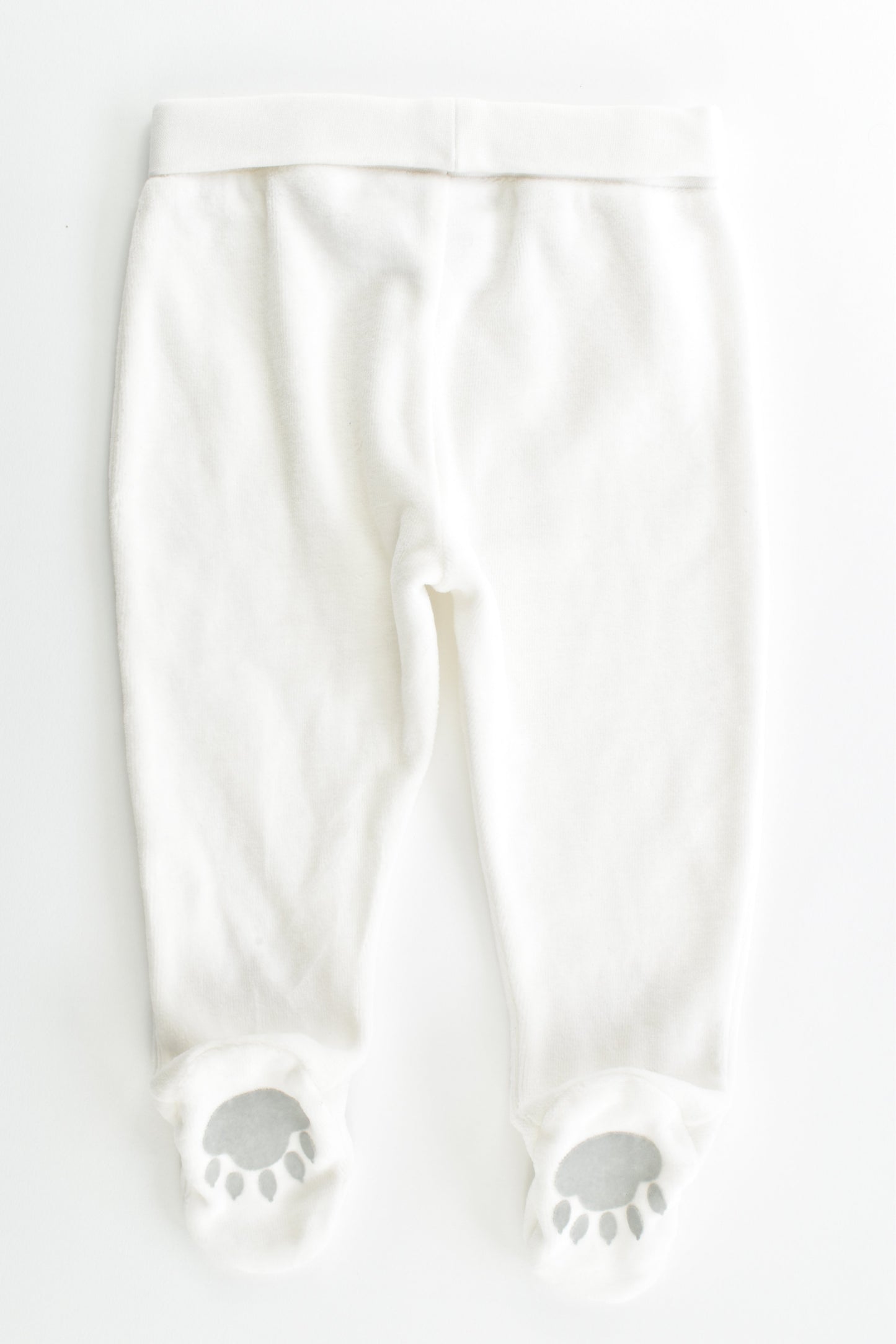 NEW Baby World Size 00 Footed Velour Pants