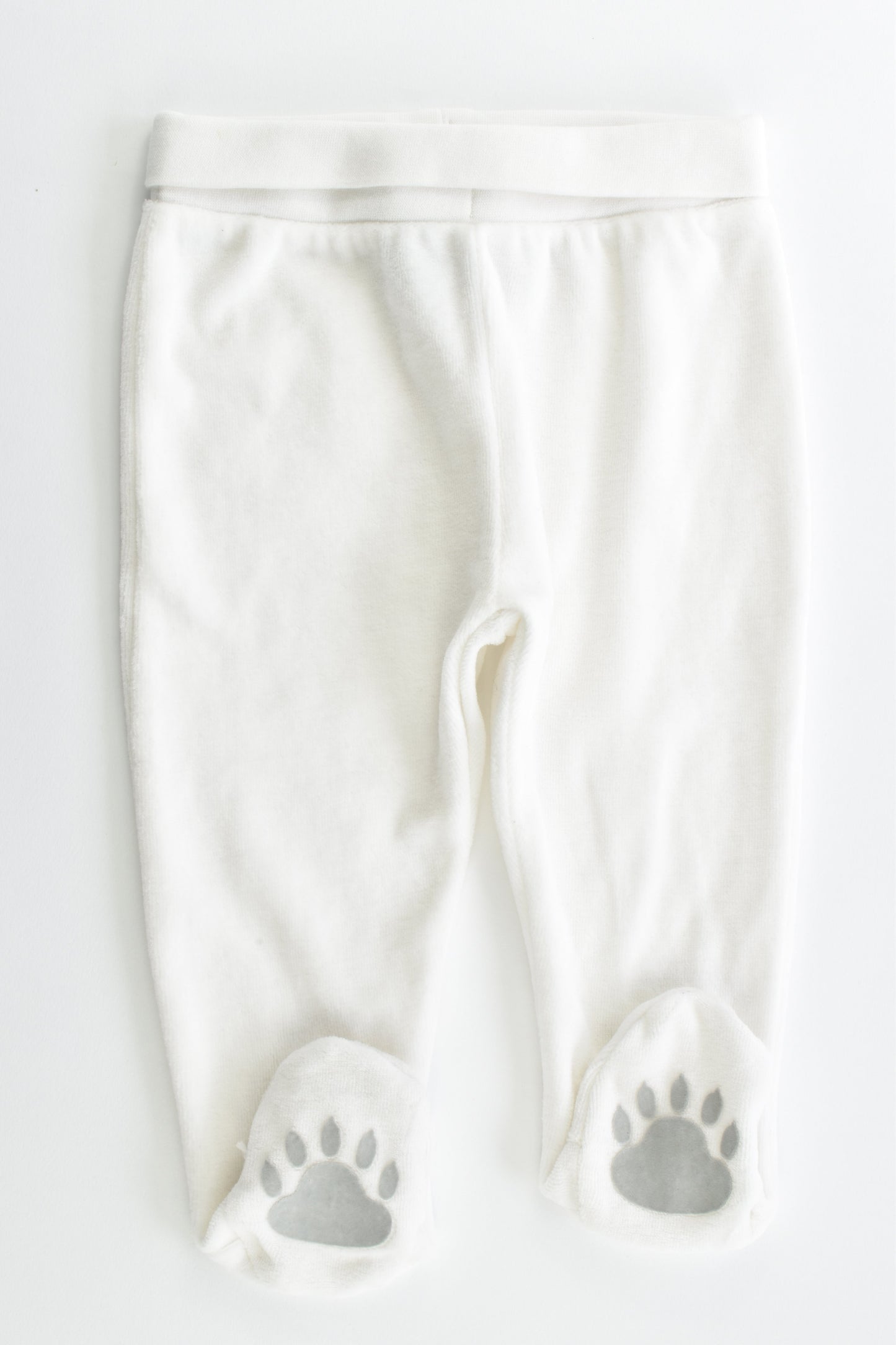 NEW Baby World Size 00 Footed Velour Pants