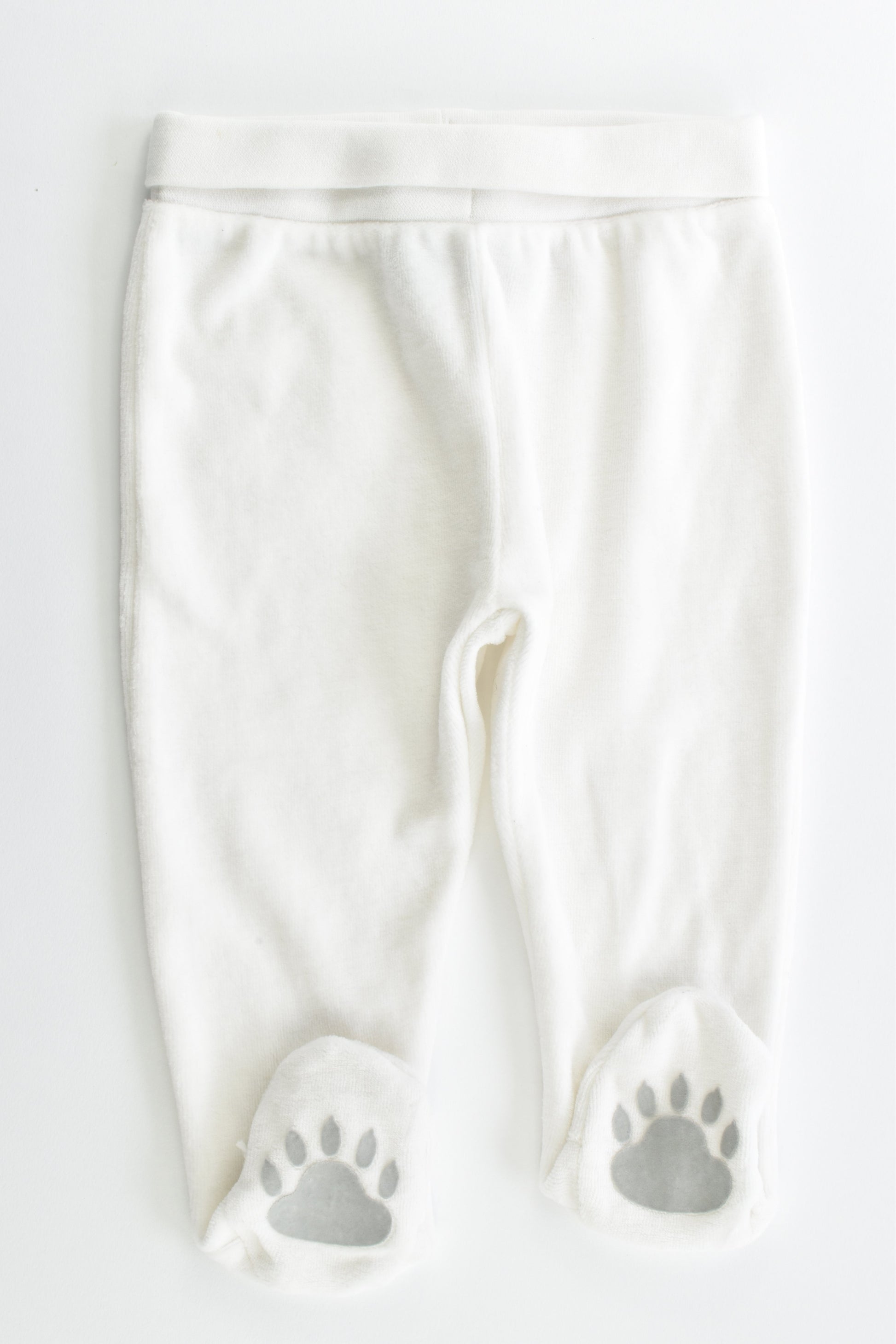 NEW Baby World Size 00 Footed Velour Pants