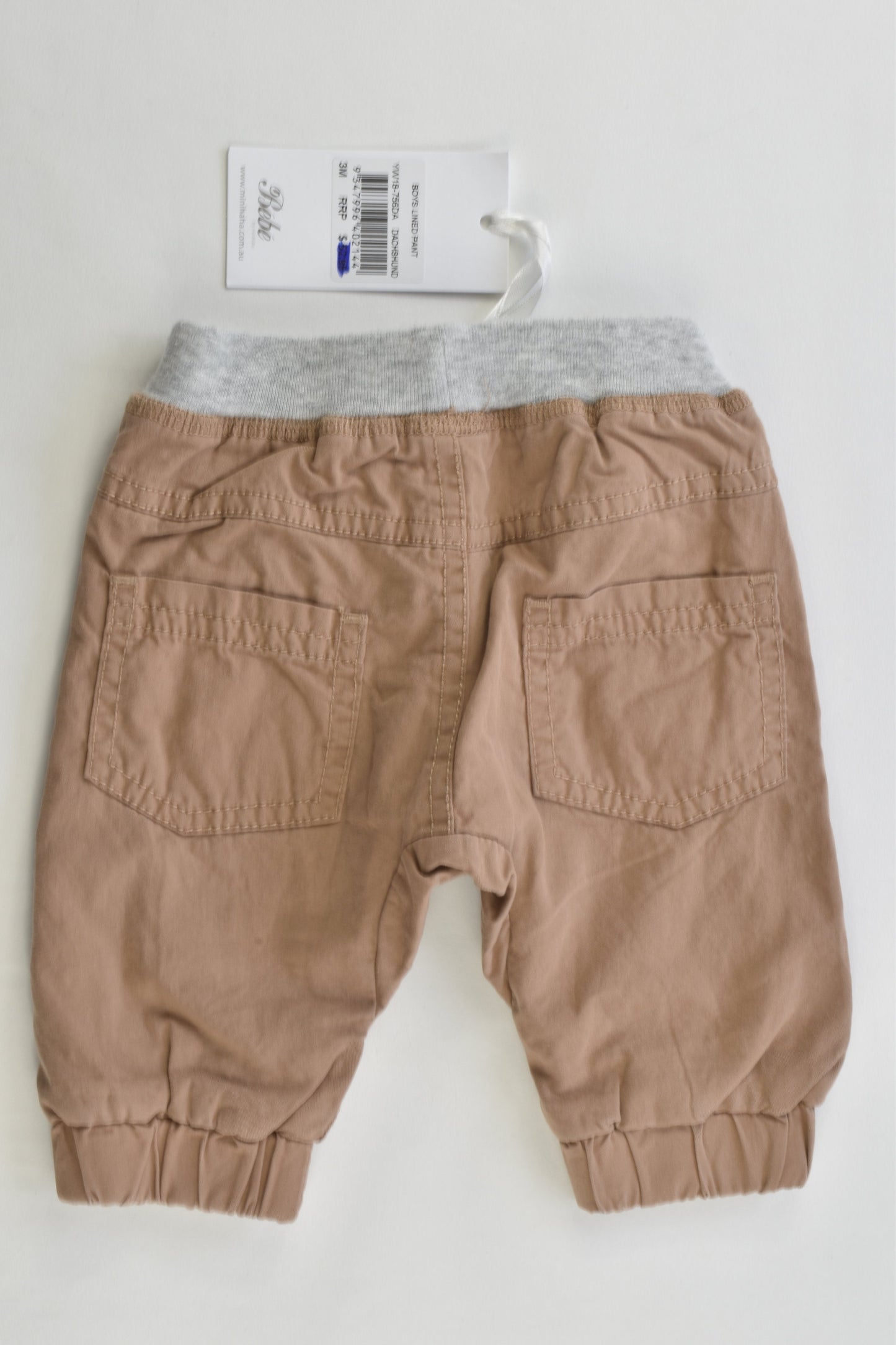 NEW Bébé by Minihaha Size 000 (0-3 months) Lined Pants
