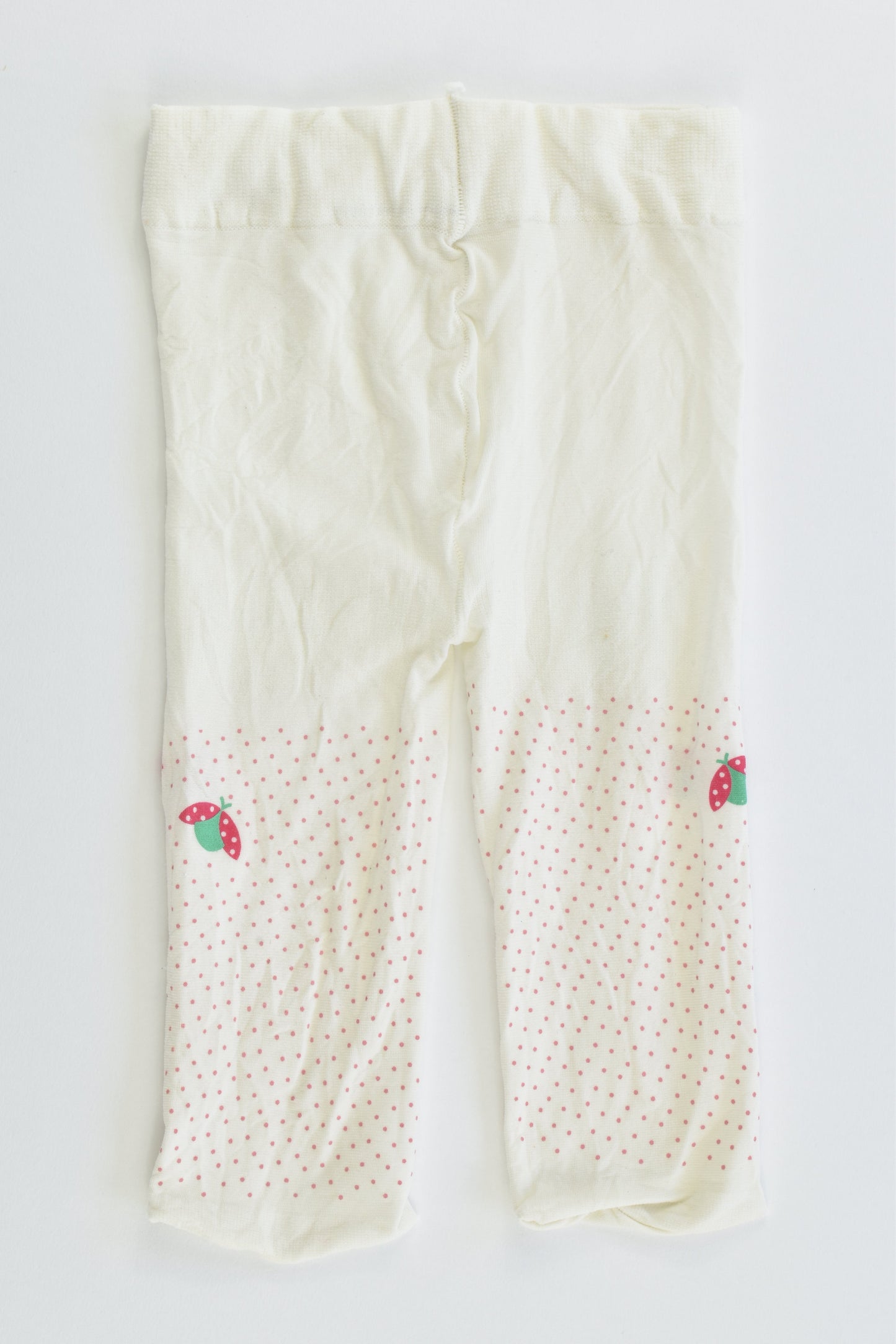 NEW Brand Unknown Size approx 00 Ladybugs Footed Tights