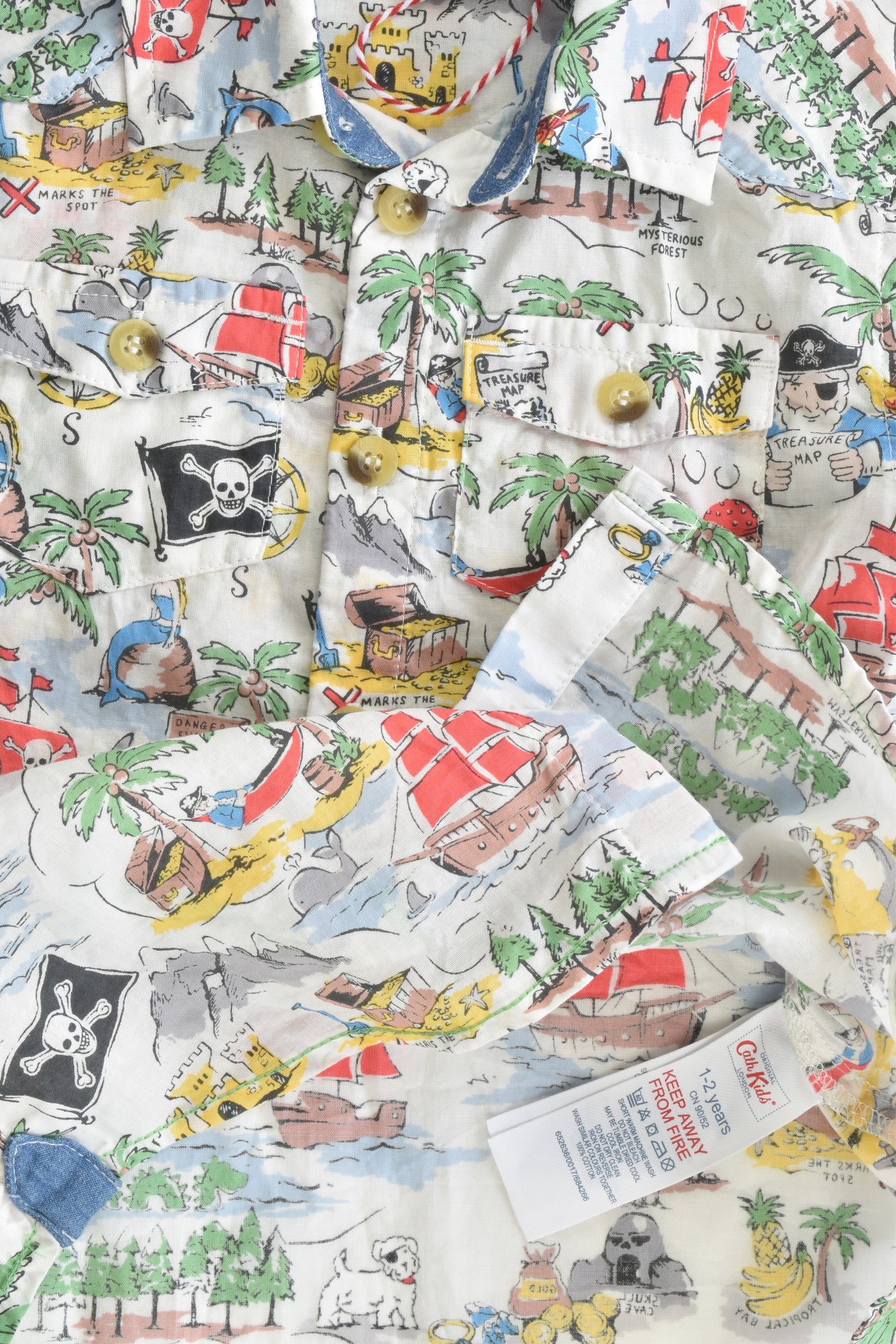 NEW Cath Kids London Size 1-2 Years Pirate Collared Shirt