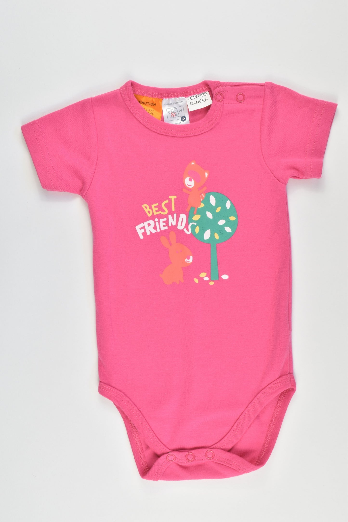NEW Charlie & Me Size 00 (3-6 months) 'Best Friends' Bodysuit