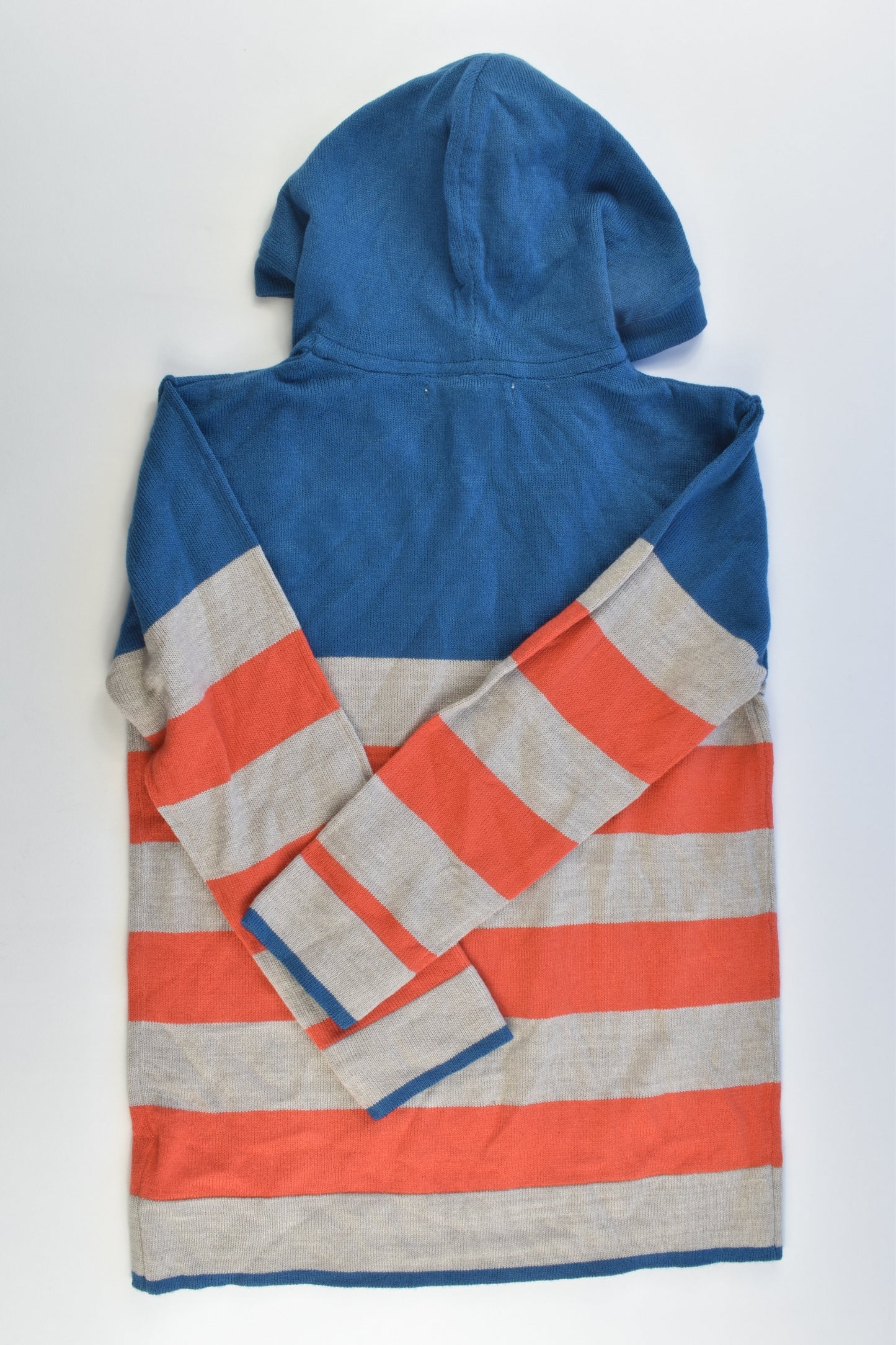 NEW Charlie & Me Size 6 Knitted Striped Hooded Jumper