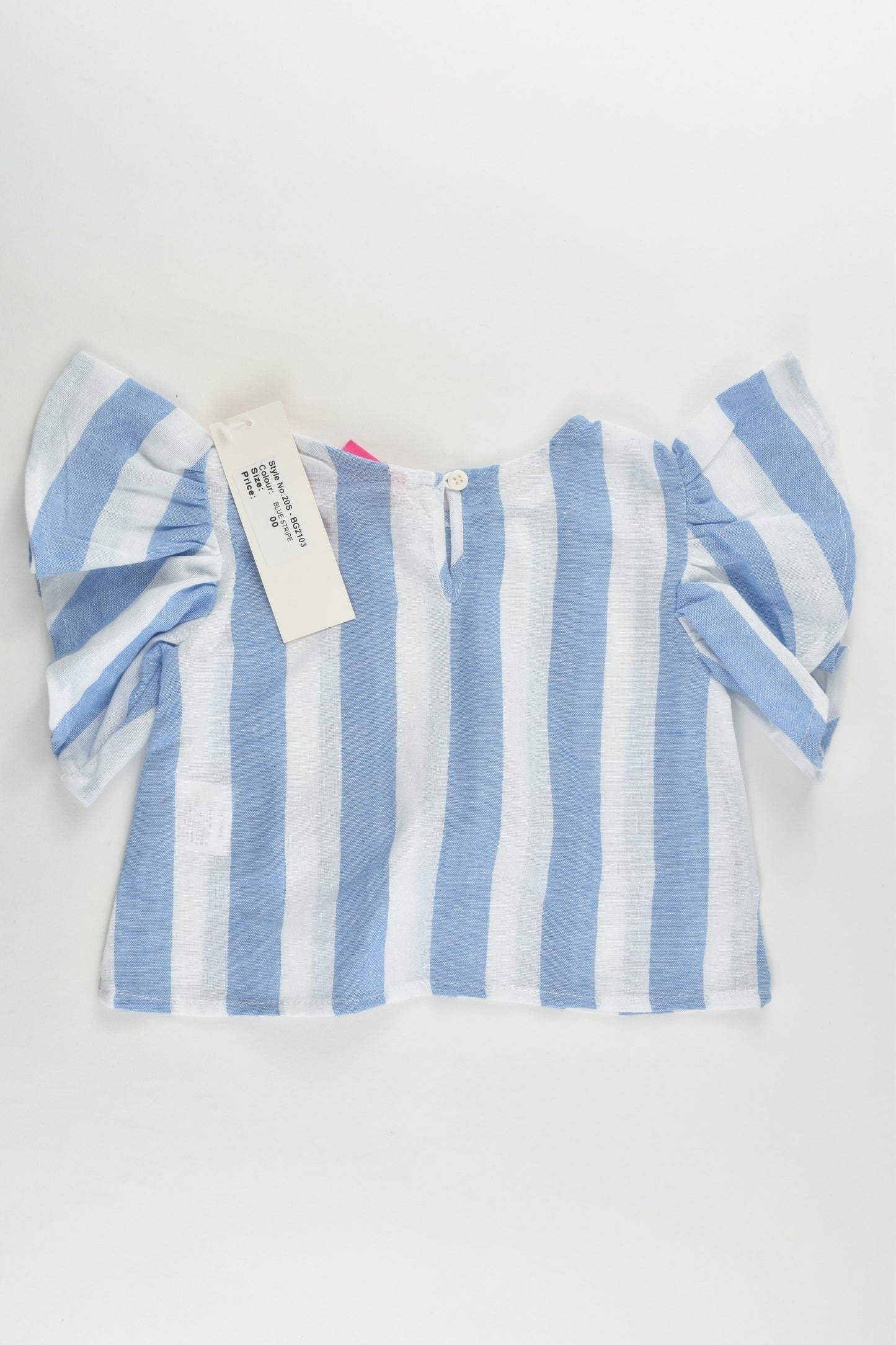 NEW Cinnamon Girl Size 00 Blue Stripes Top