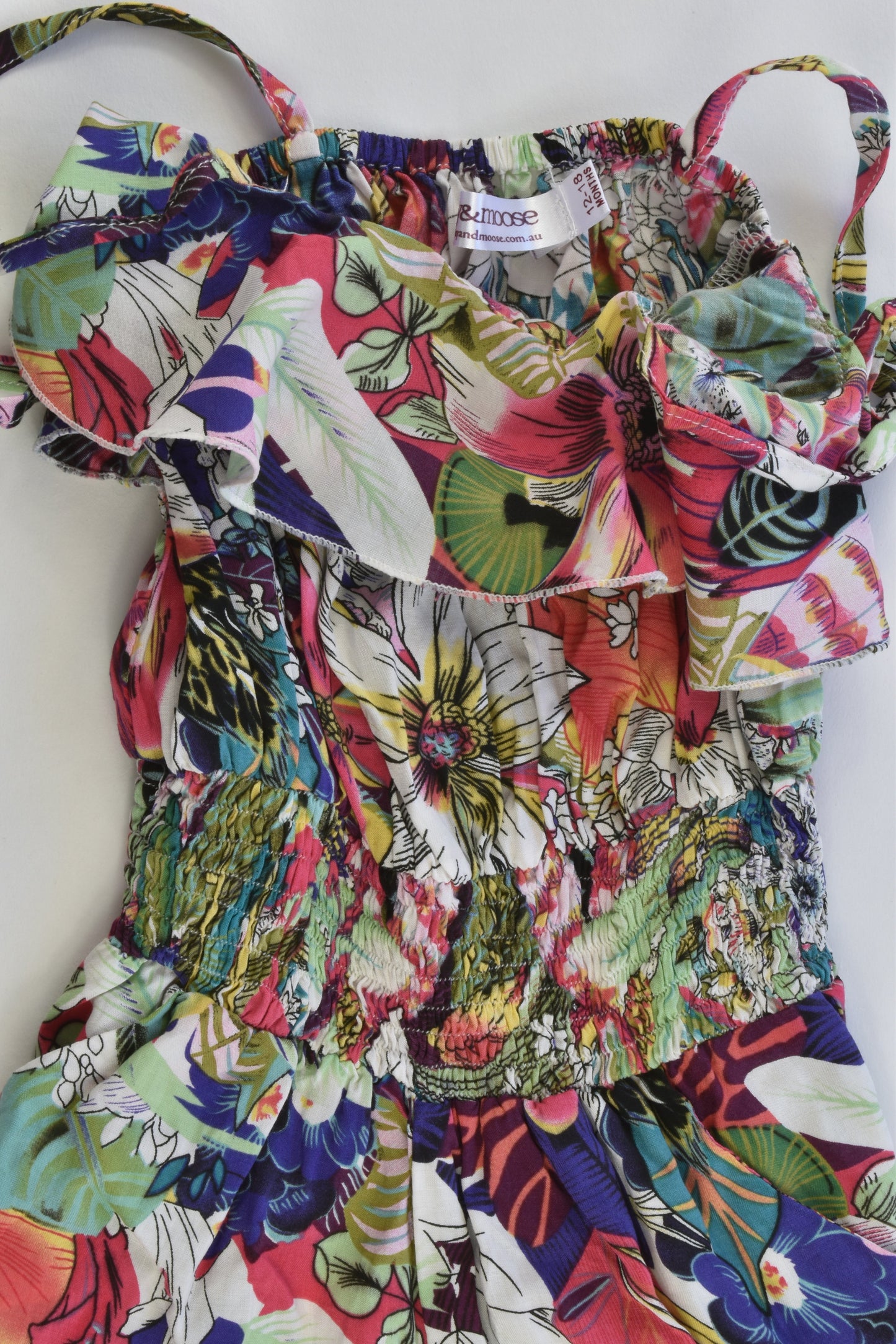 NEW Daisy & Moose Australia Size 12-18 months Floral Playsuit