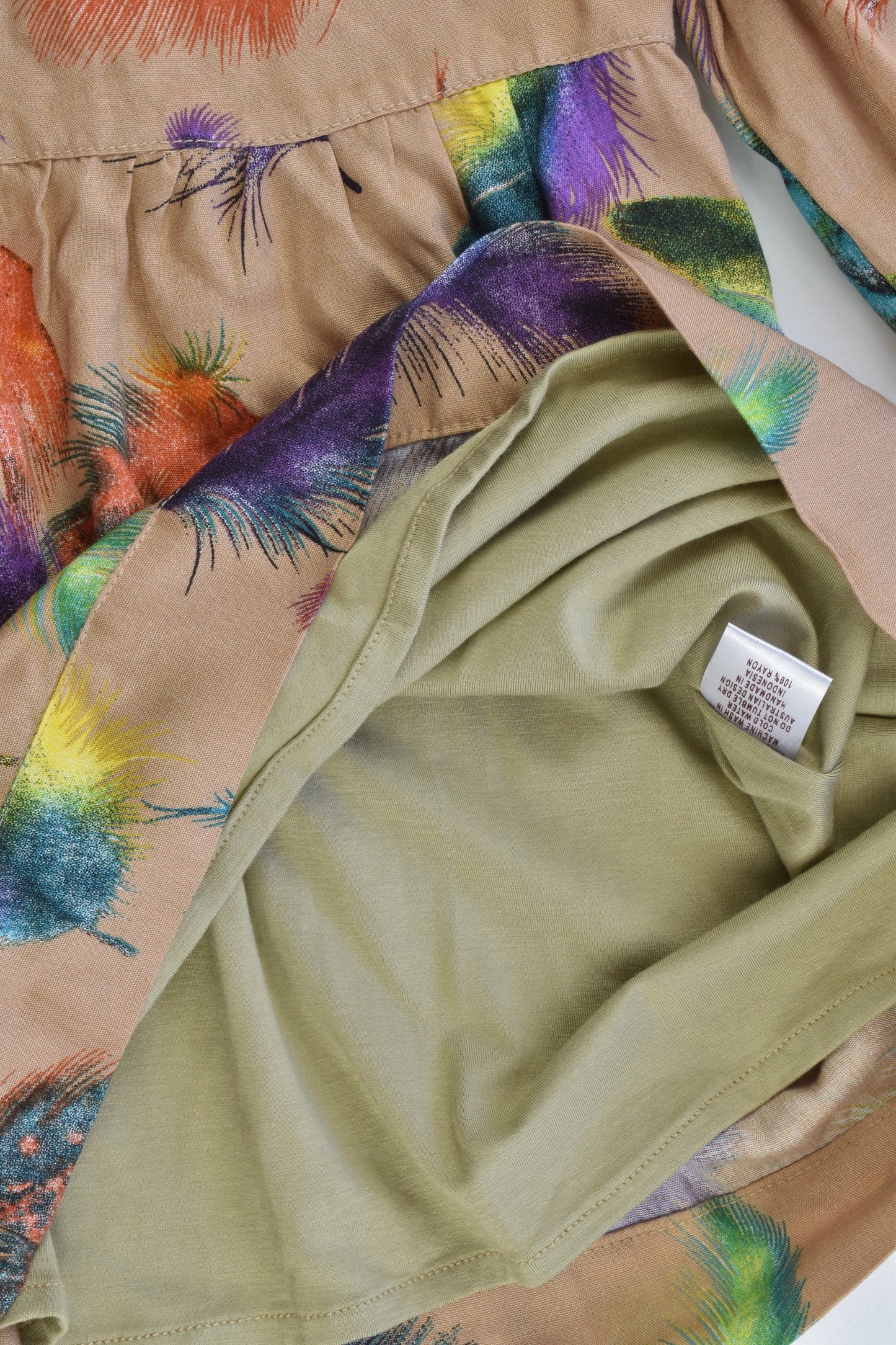 NEW Daisy & Moose Australia Size 18-24 months Feathers Lined Dress