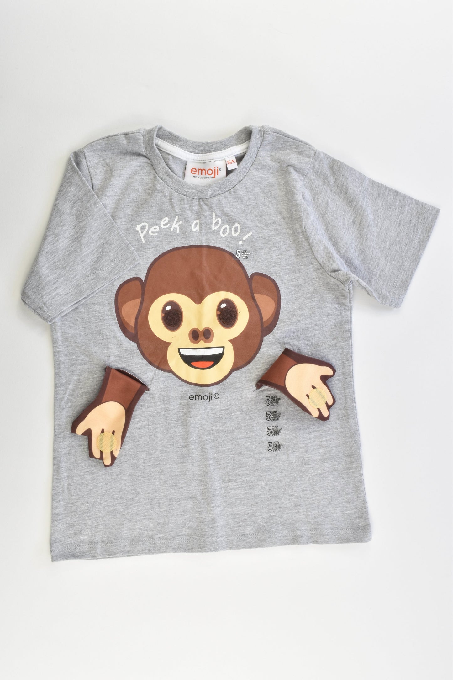 NEW Emoji Size 5 (110 cm) Monkey T-shirt