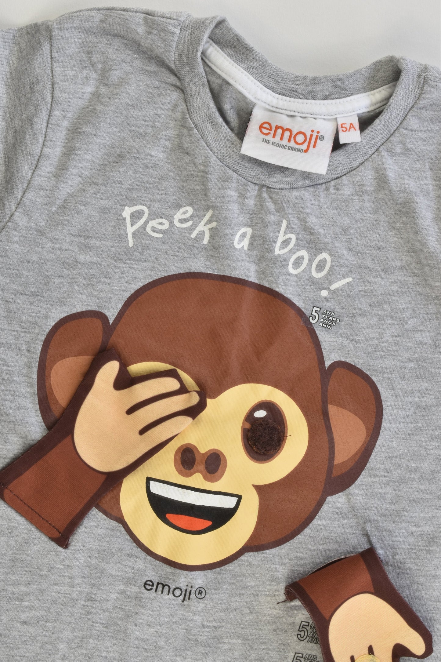 NEW Emoji Size 5 (110 cm) Monkey T-shirt